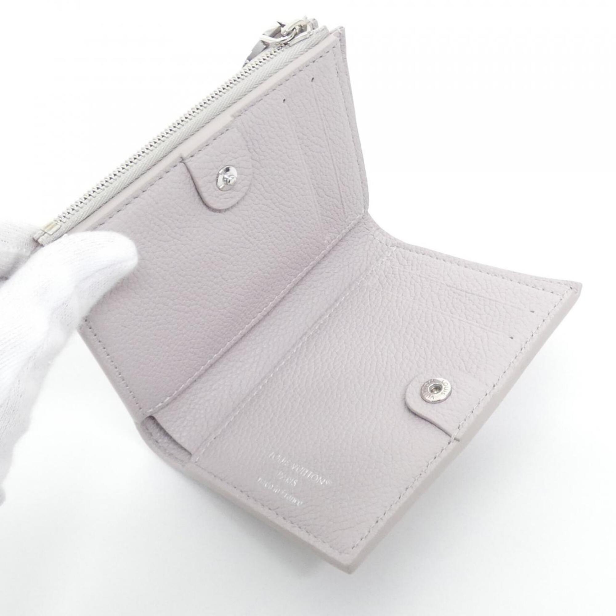 Louis Vuitton Gray Leather Wallet (Bi-Fold) (Pre-Owned)