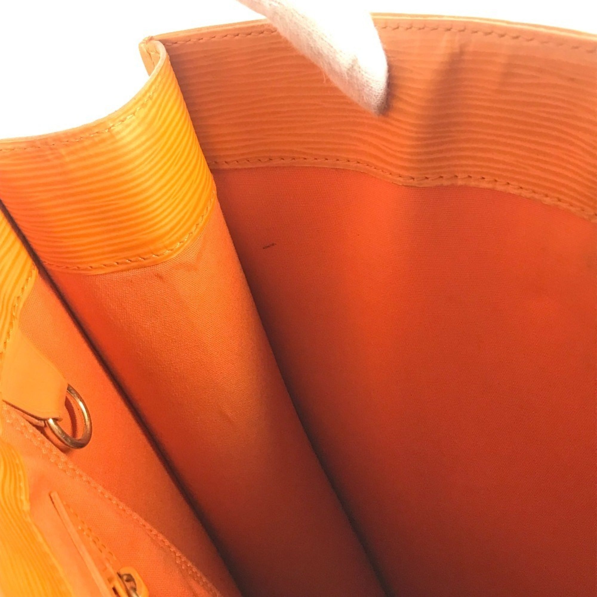 Louis Vuitton Galle Mandarin Orange Epi Leather Handbag Tote Bag (Pre-Owned)