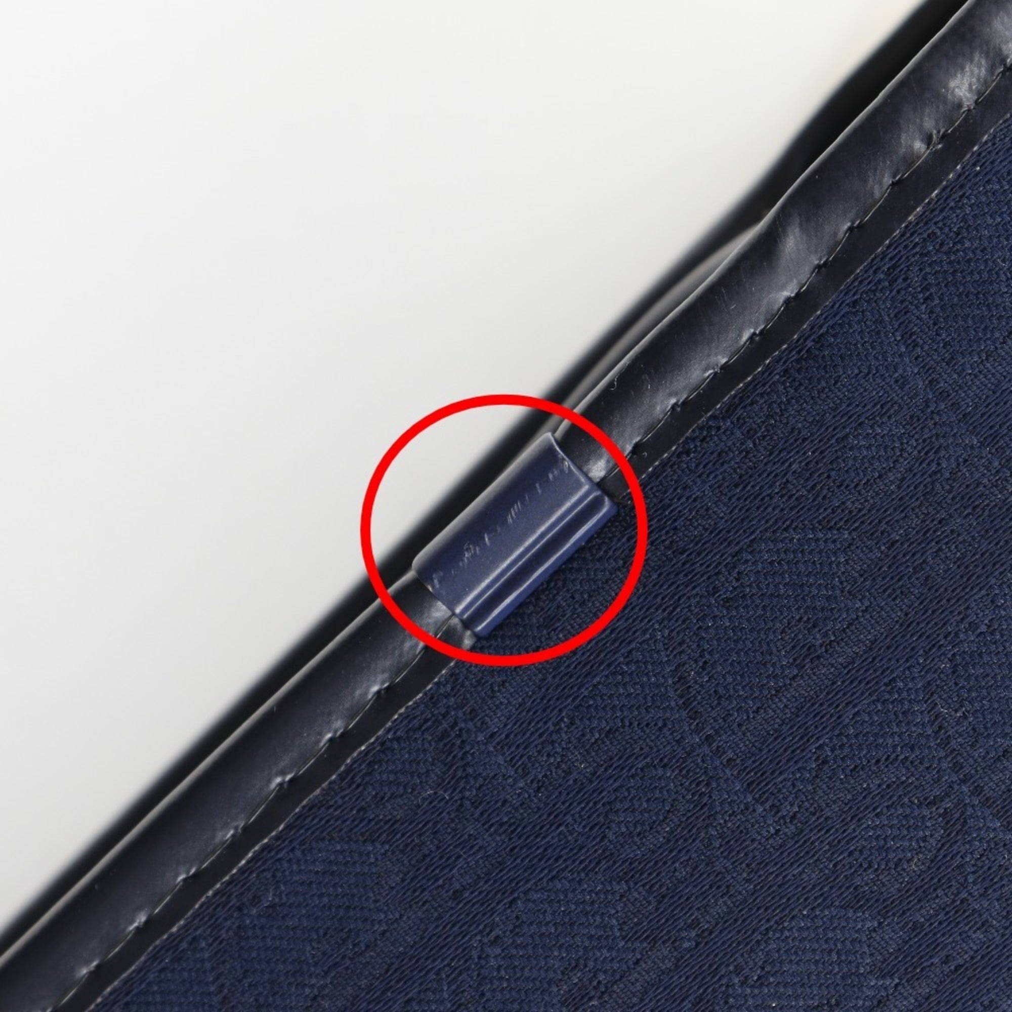 Christian Dior Navy Canvas Shoulder Bag (Pre-Owned)