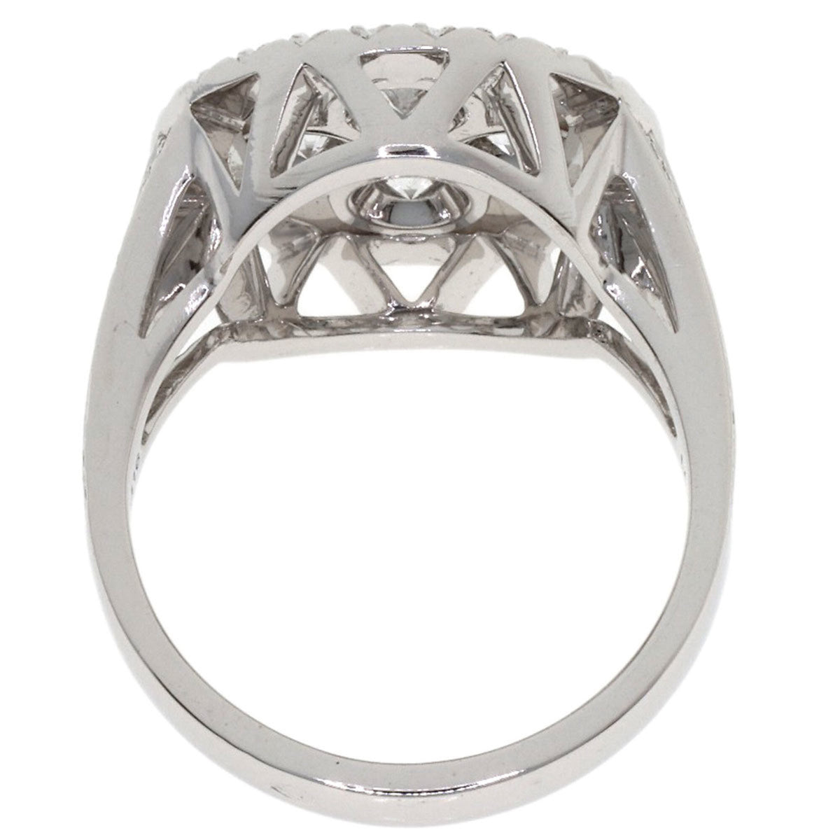 Louis Vuitton White Gold (18K) Band Ring (Pre-Owned)