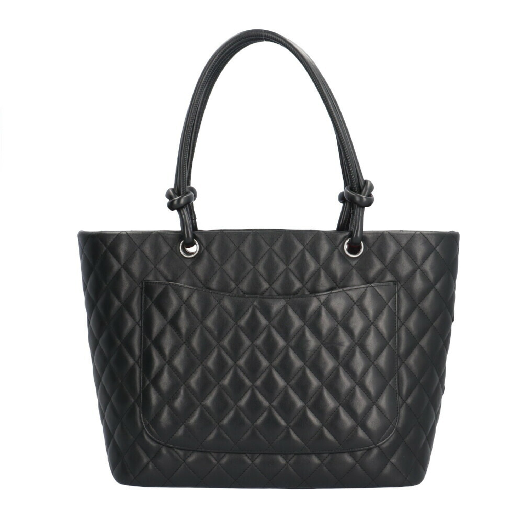 Chanel Black Pink Leather Tote Bag (Pre-Owned)