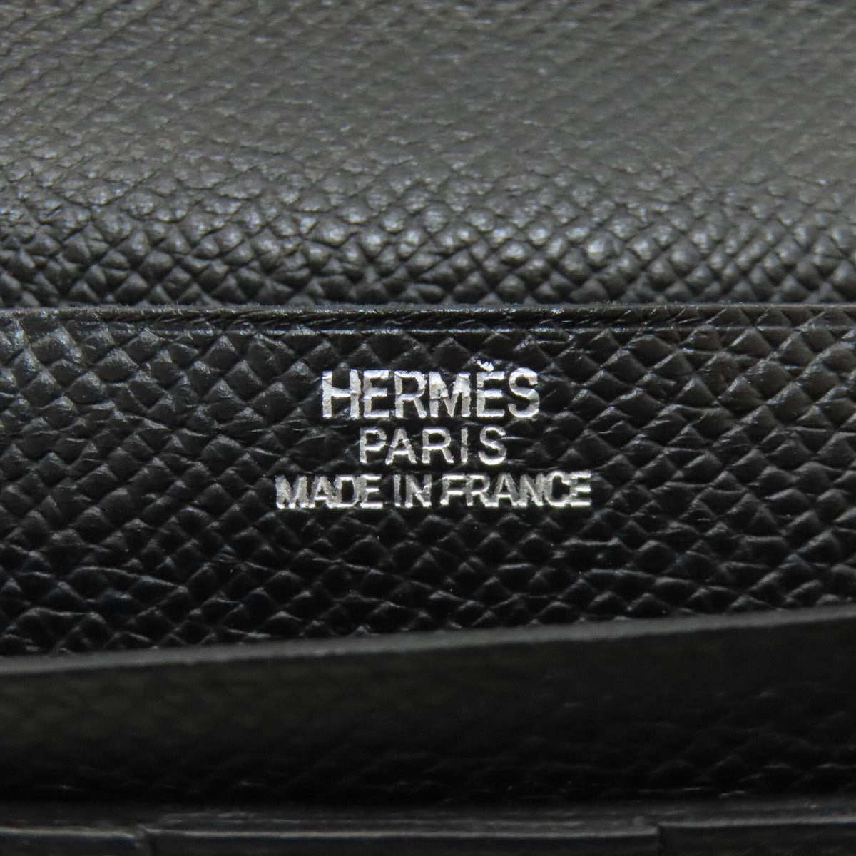 Hermes Black Epsom Leather Coin Purse/Coin Case (Pre-Owned)