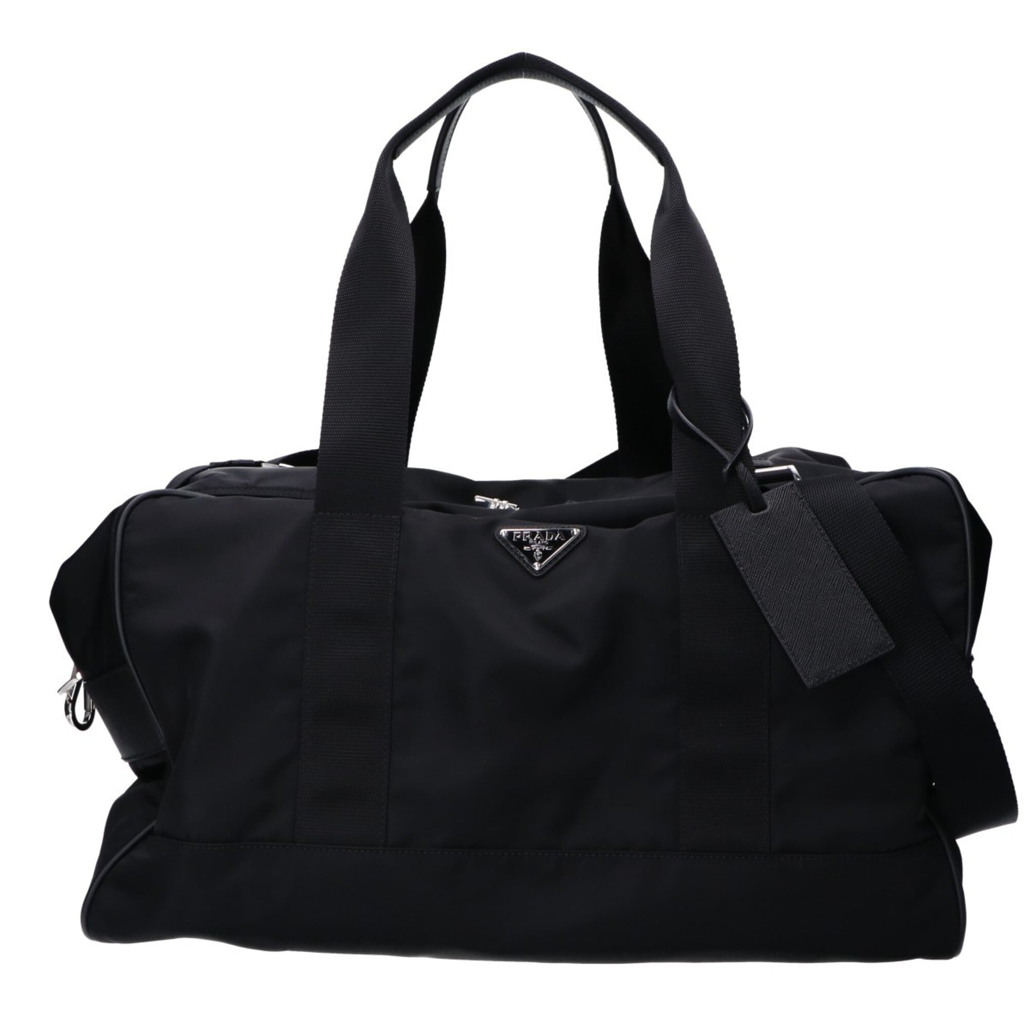 Prada Black Nylon Boston Bag (Pre-Owned)