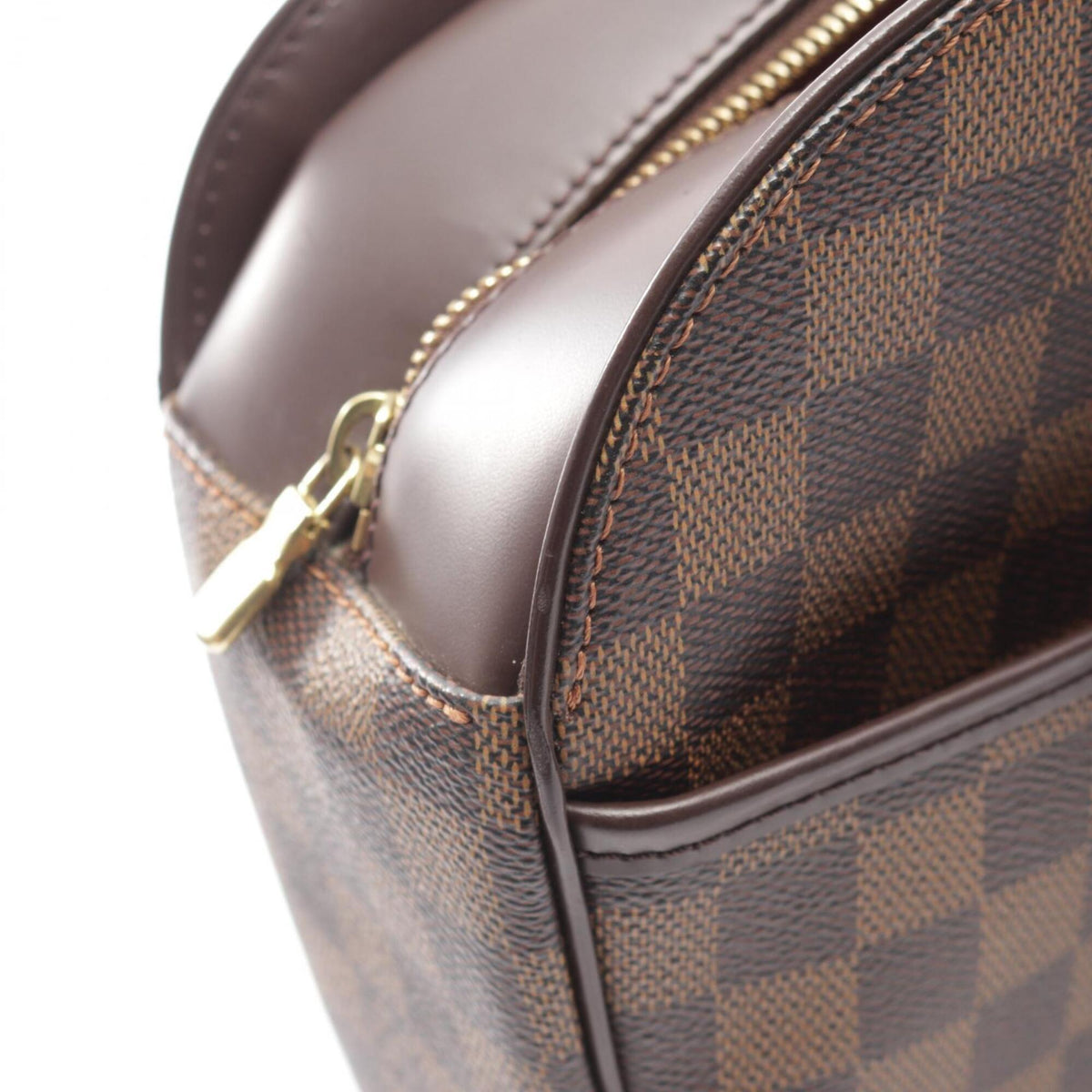 Louis Vuitton Brown Coated Canvas Leather Handbag (Pre-Owned)