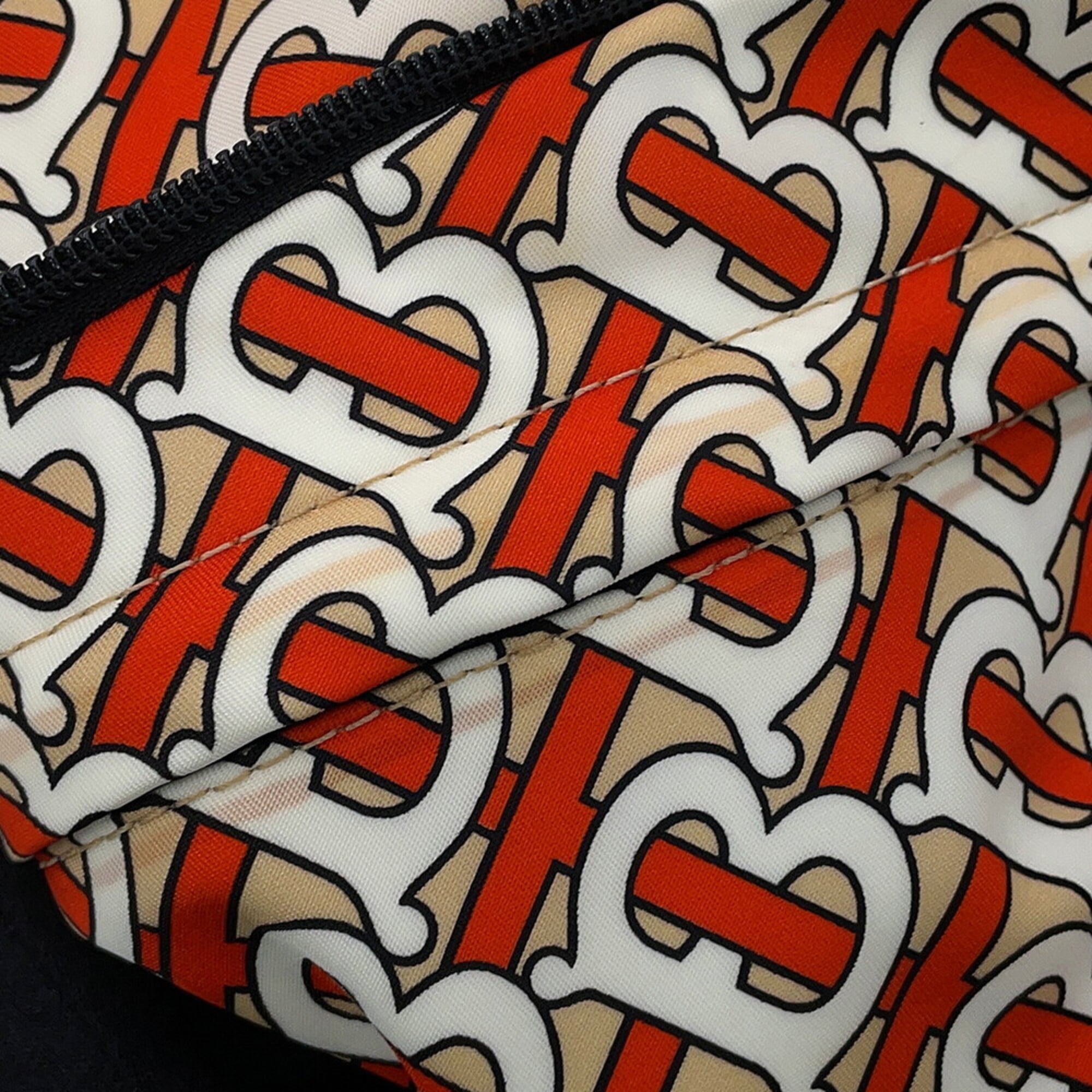 Burberry Beige Orange White Nylon Backpack Handbag Sling Bag (Pre-Owned)
