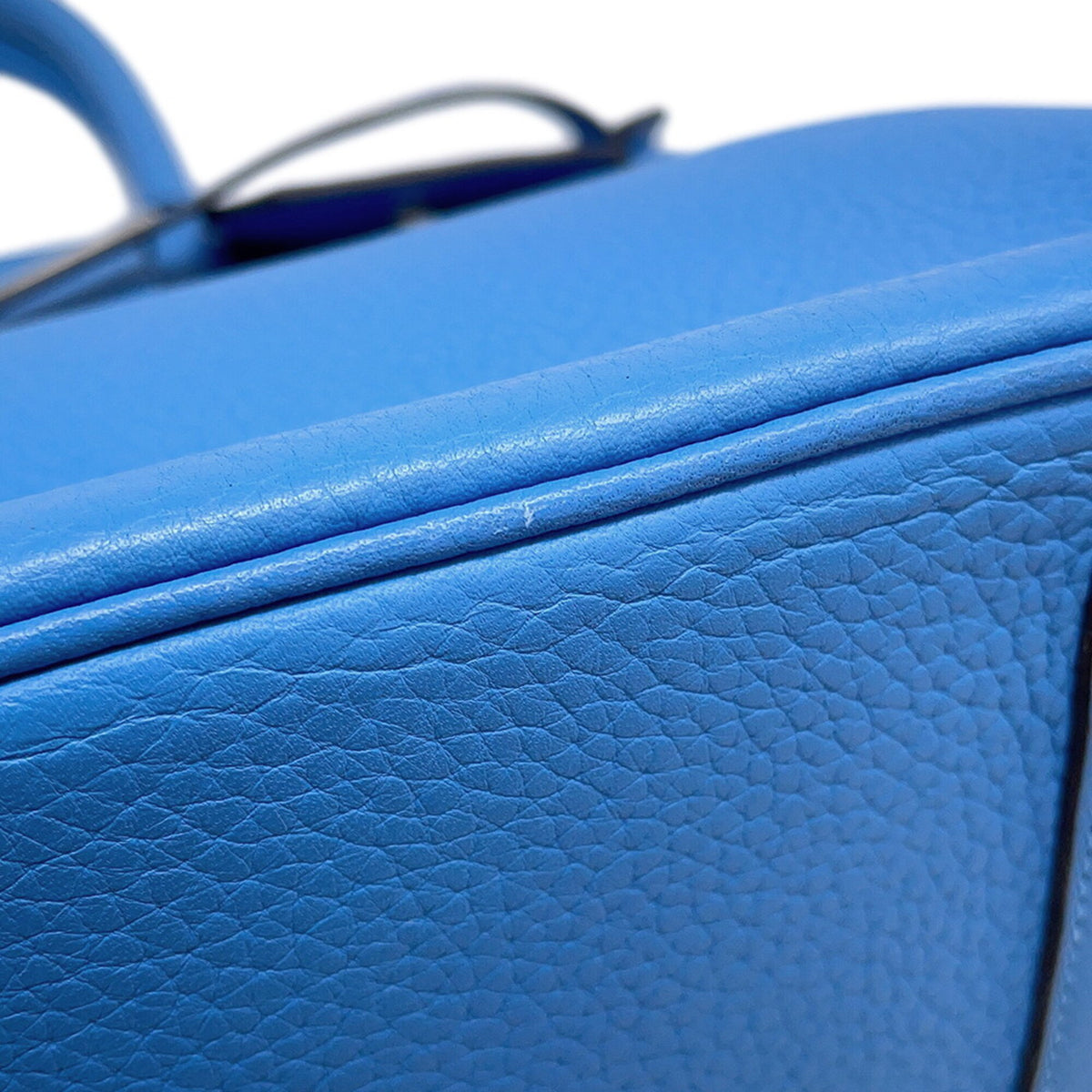 Hermes Birkin Blue Paradise Taurillon Clemence Leather Handbag (Pre-Owned)