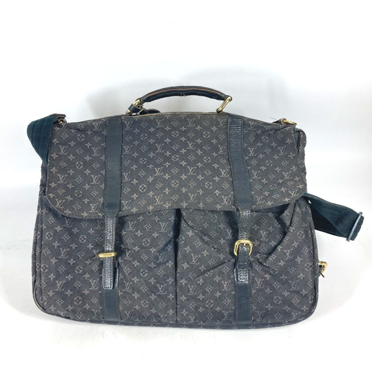 Louis Vuitton Bleu Celeste Tst Blue Monogram Canvas Boston Bag Handbag (Pre-Owned)