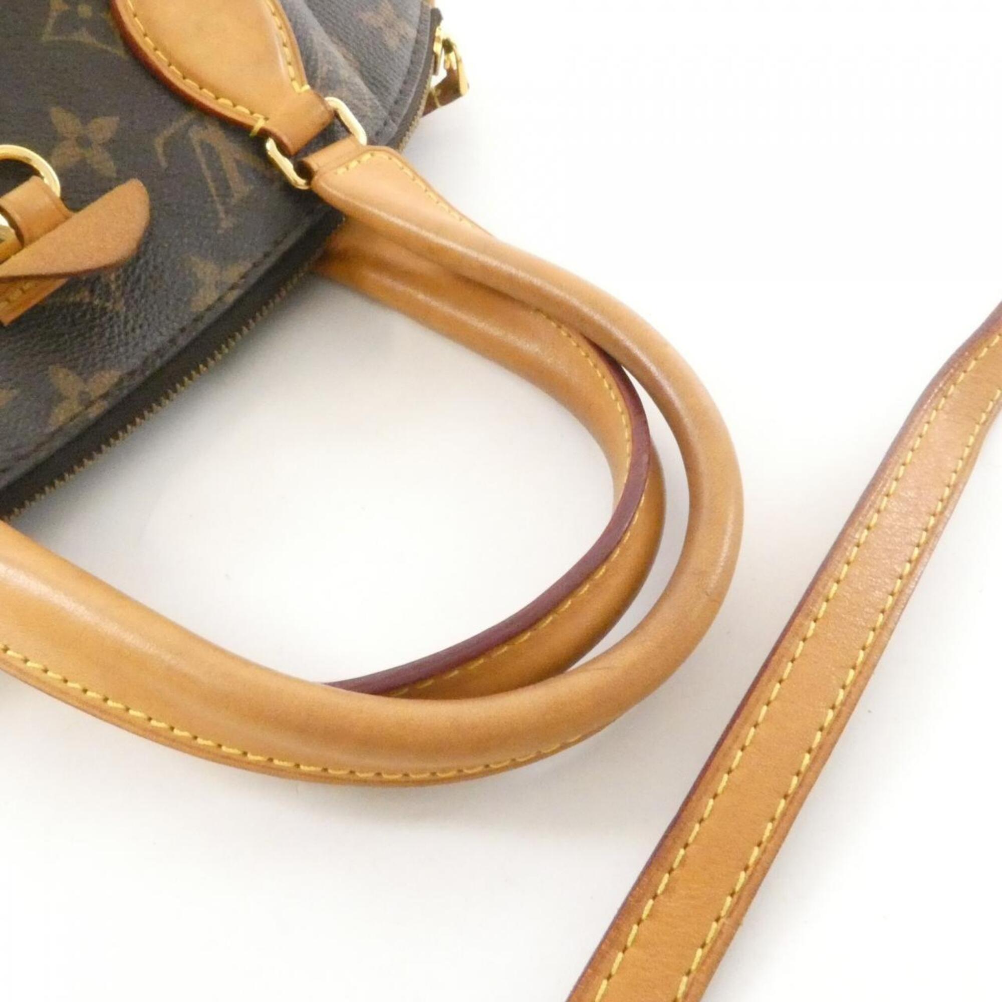 Louis Vuitton Marron Monogram Coated Canvas Handbag (Pre-Owned)