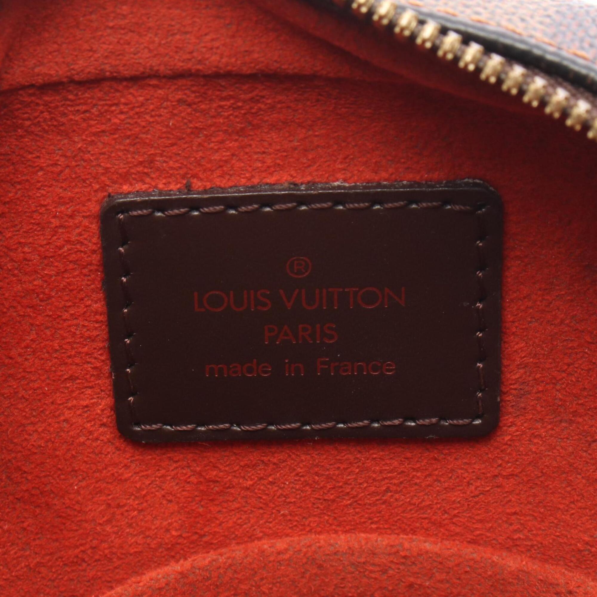 Louis Vuitton Brown Coated Canvas Pvc Damier Canvas Leather Handbag Shoulder Bag (Pre-Owned)