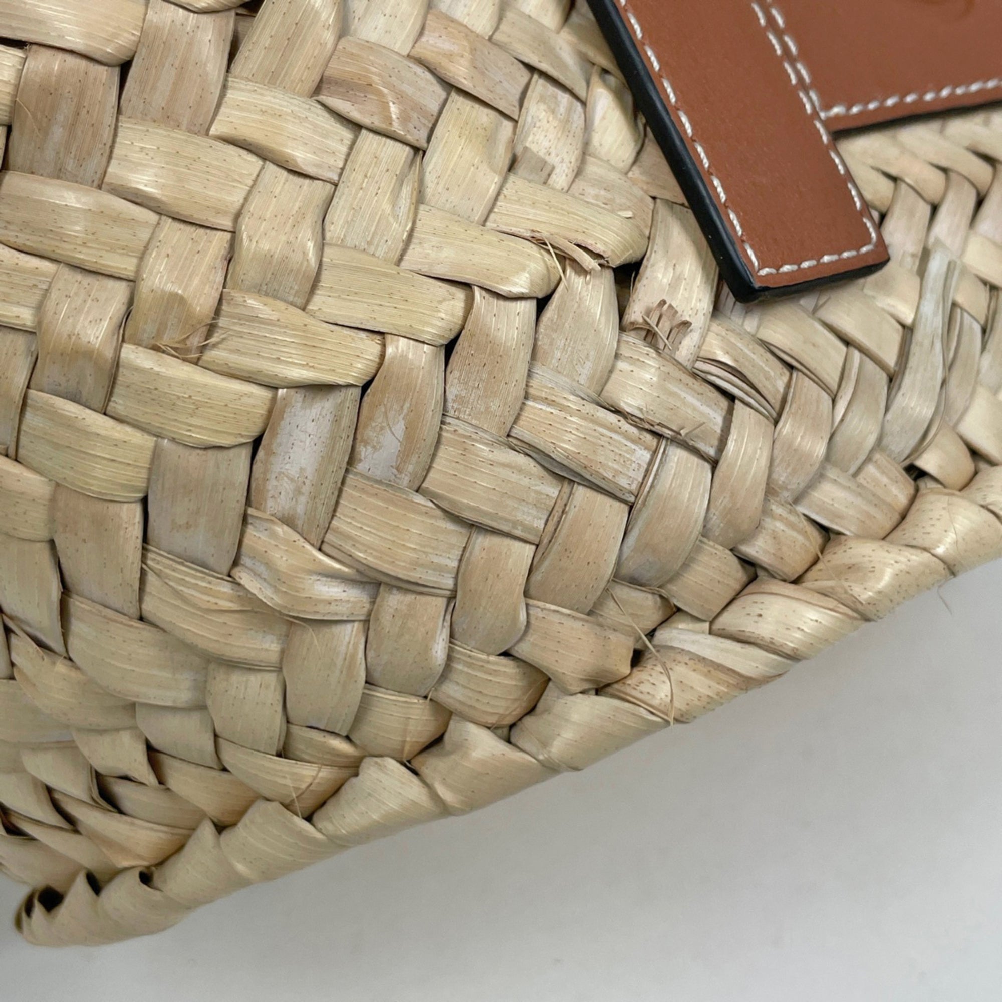 Loewe Brown Raffia Basket Tote Bag (Pre-Owned)