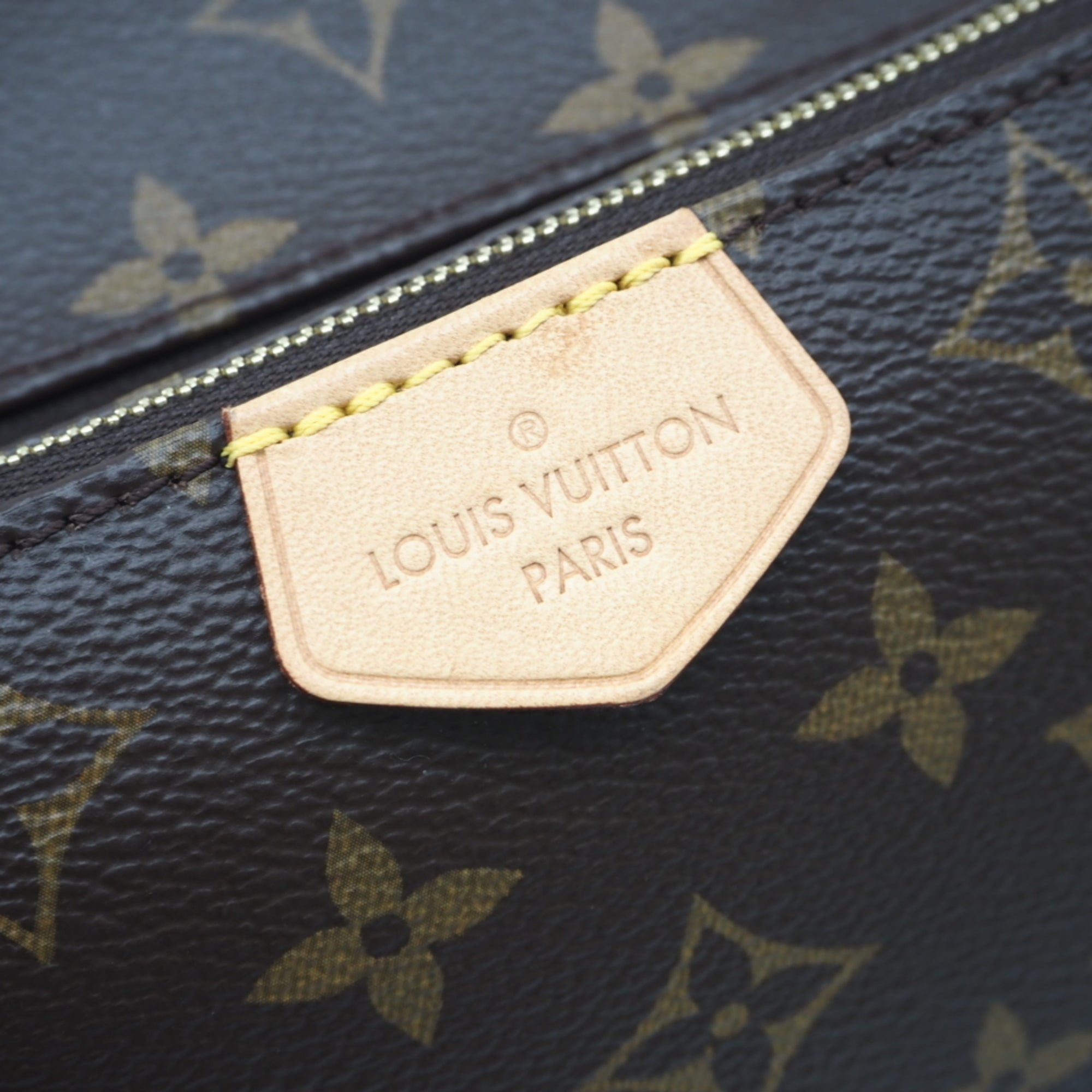 Louis Vuitton Beige Pink Brown Monogram Rose Clair Leather Coated Canvas Pochette Pouch Shoulder Bag (Pre-Owned)