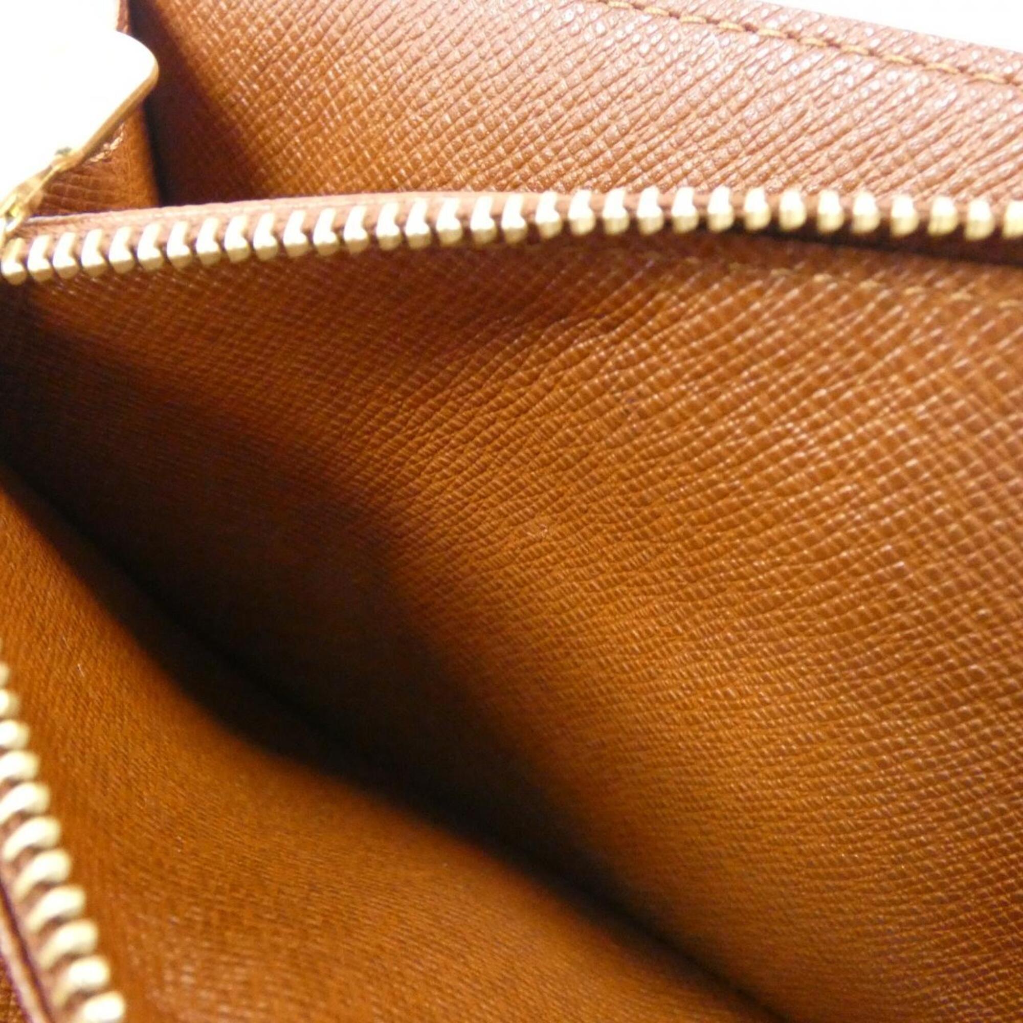 Louis Vuitton Monogram Marron Coated Canvas Long Wallet (Bi-Fold) (Pre-Owned)