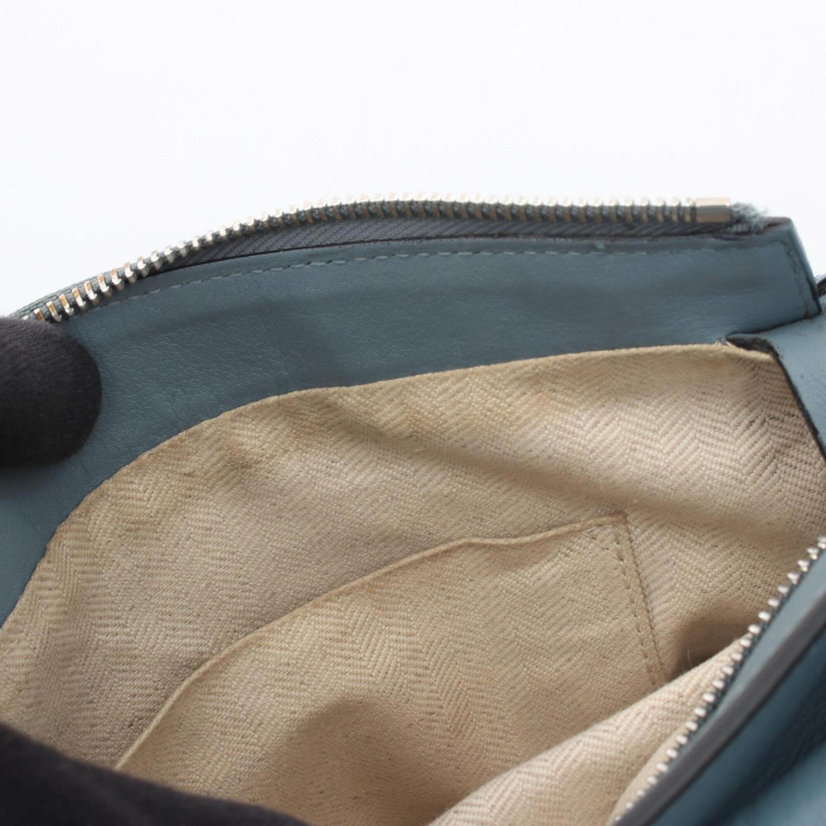 Loewe Blue Leather Handbag Shoulder Bag (Pre-Owned)