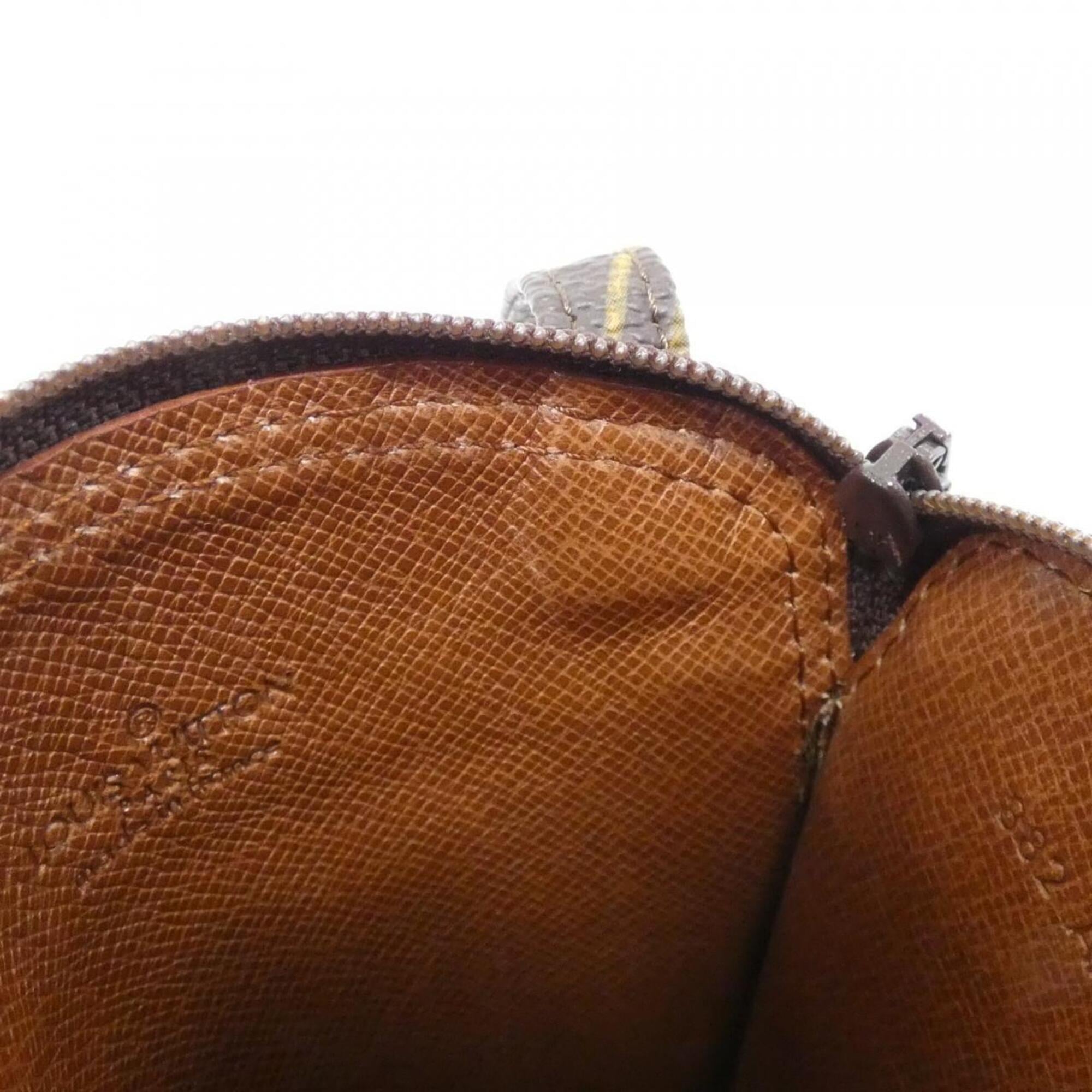 Louis Vuitton Marron Coated Canvas Pochette Pouch (Pre-Owned)