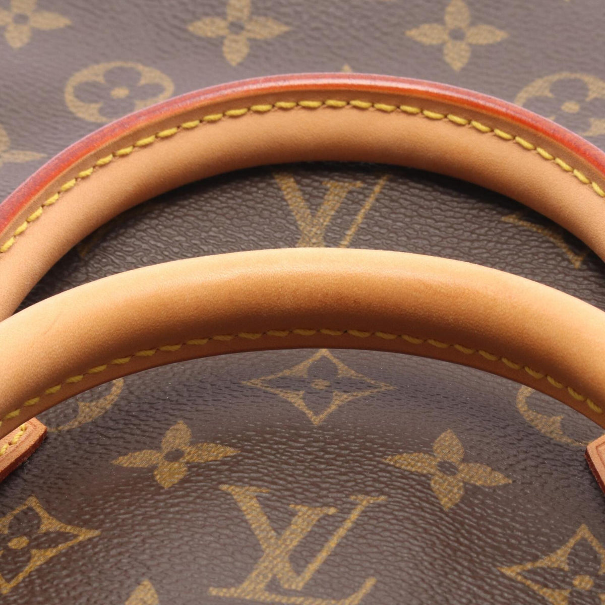 Louis Vuitton Brown Monogram Coated Canvas Leather Handbag (Pre-Owned)