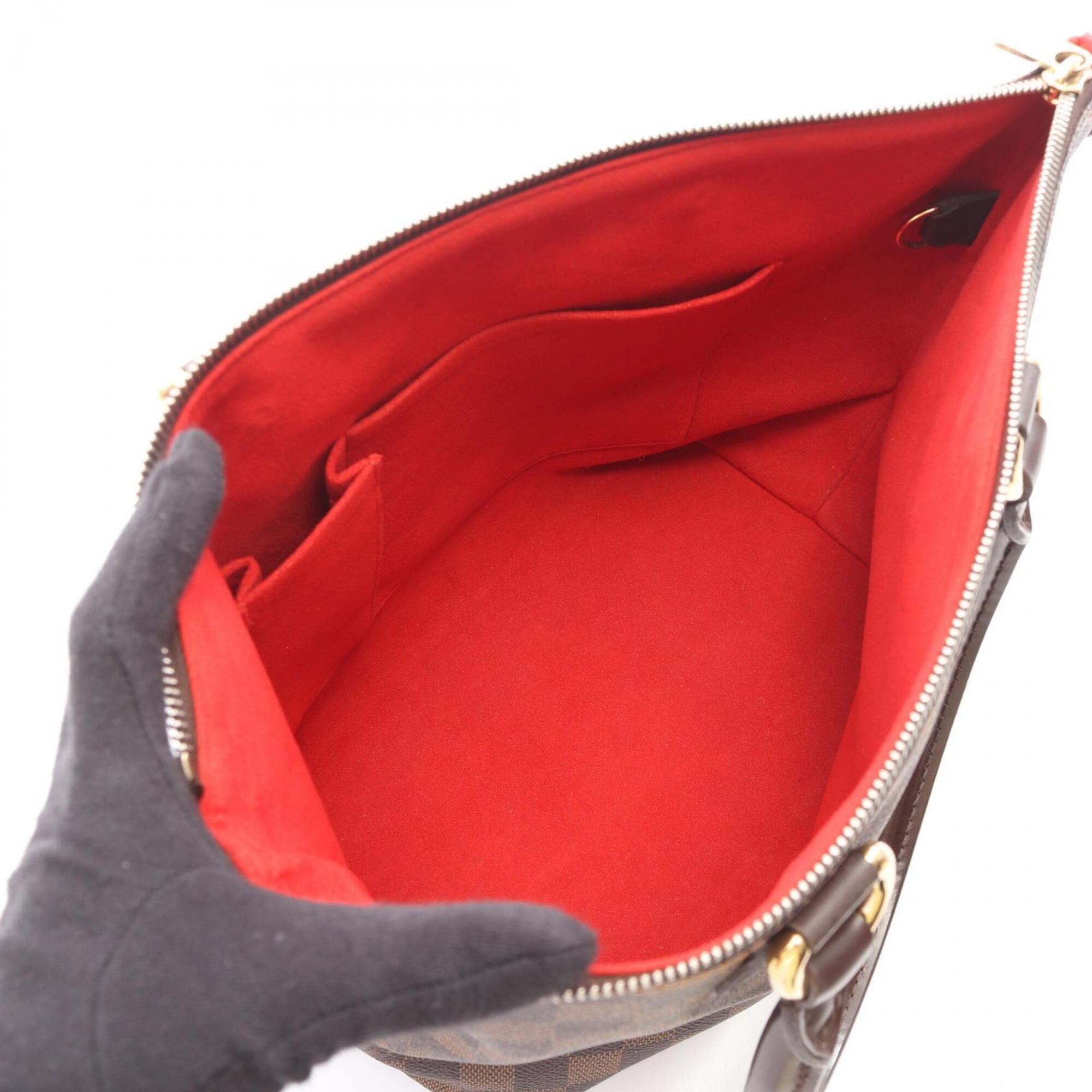Louis Vuitton Brown Ebene Coated Canvas Pvc Damier Canvas Leather Handbag Tote Bag (Pre-Owned)
