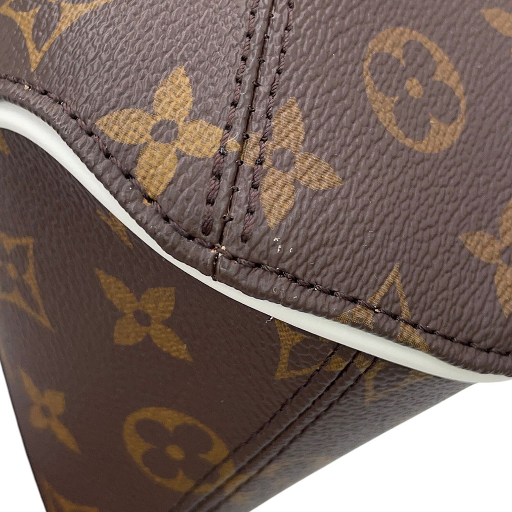 Louis Vuitton Brown Monogram White Yellow Monogram Handbag (Pre-Owned)