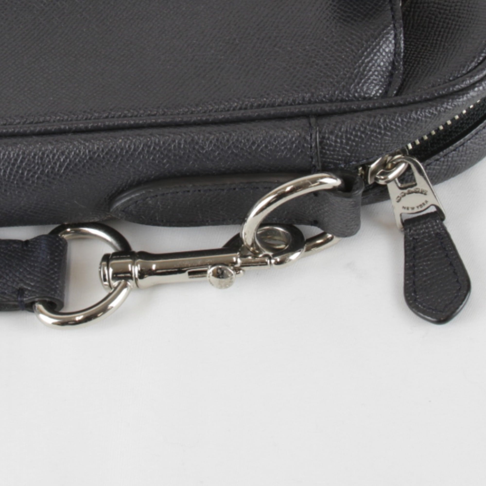 Coach Black Leather Briefcase Shoulder Bag (Pre-Owned)