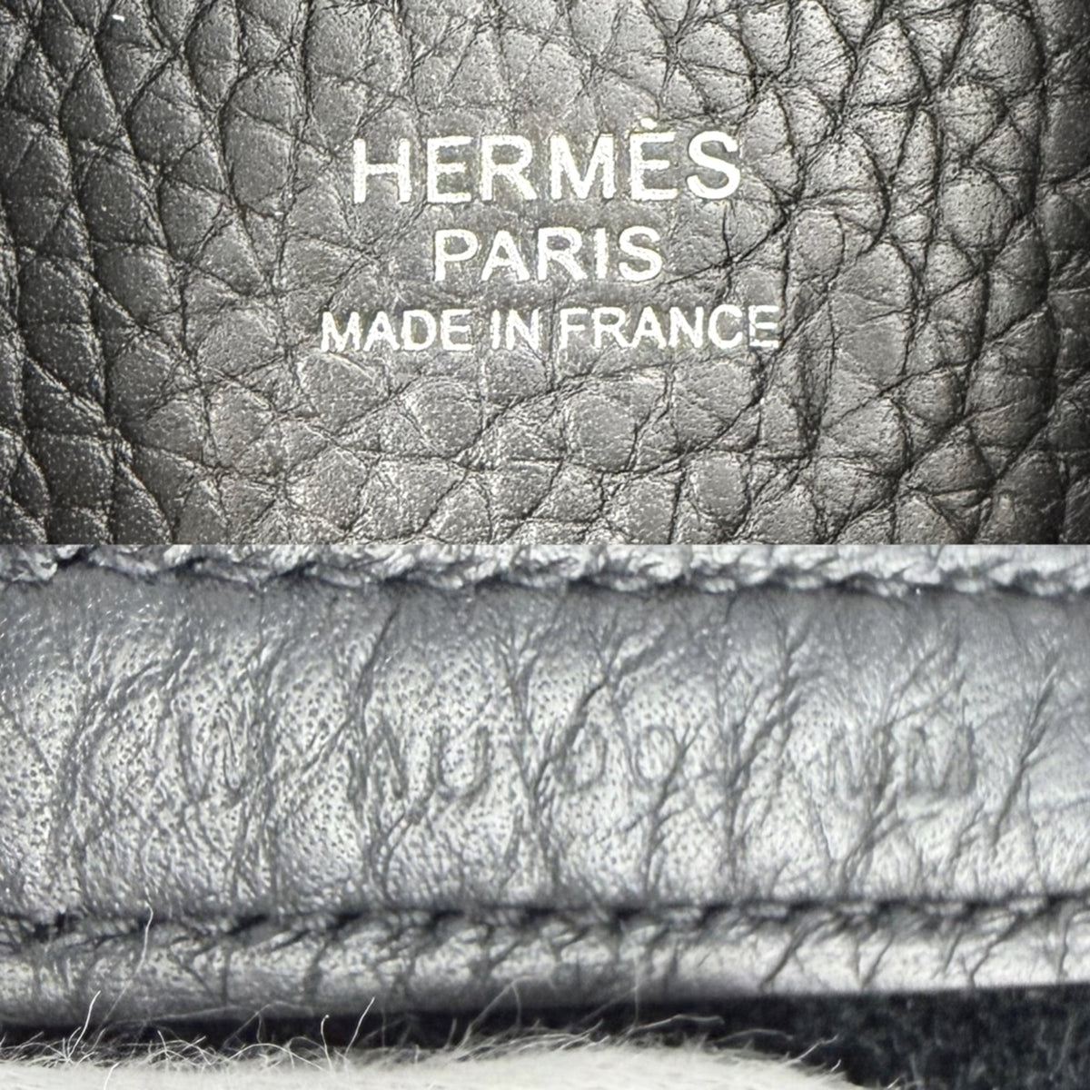 Hermes Black Leather Handbag (Pre-Owned)