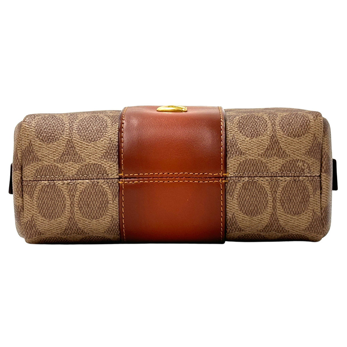 Coach Brown Pvc Handbag Pouch (Pre-Owned)