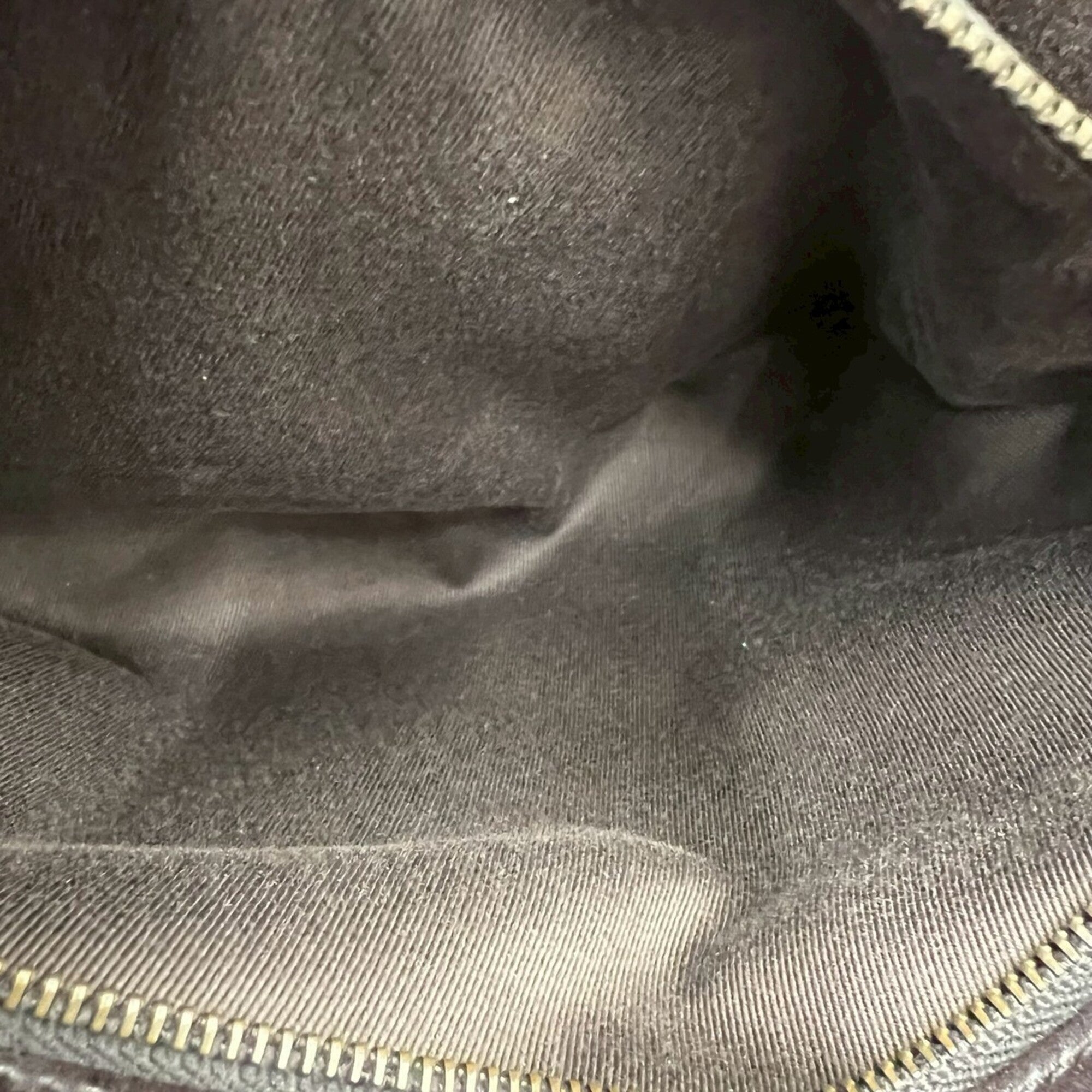 Gucci Brown Canvas Leather Handbag Tote Bag (Pre-Owned)