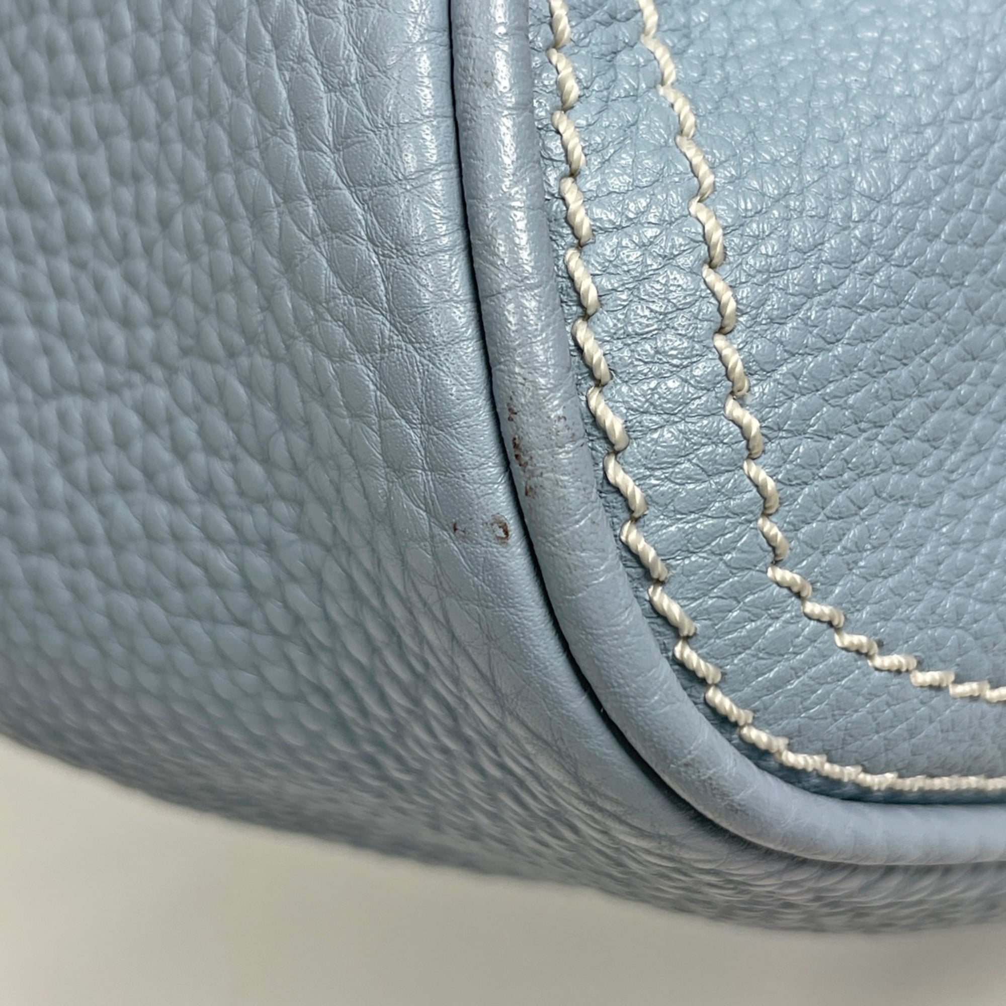 Celine Light Blue Leather Handbag (Pre-Owned)