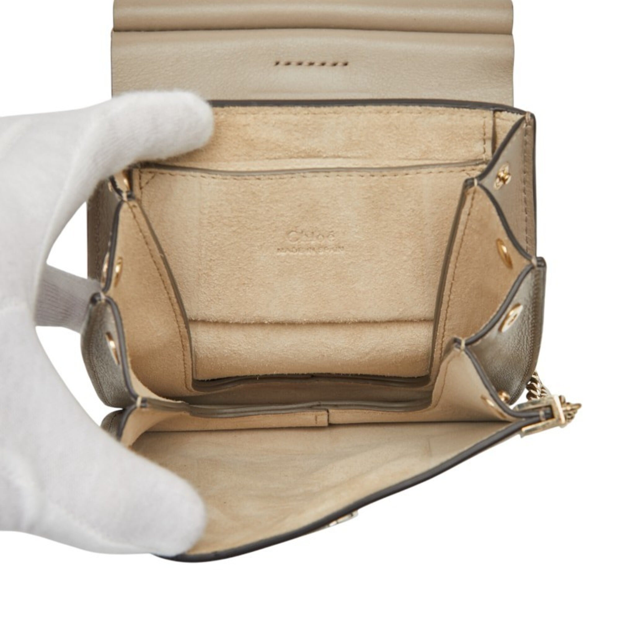 Chloé Beige Suede Leather Shoulder Bag (Pre-Owned)