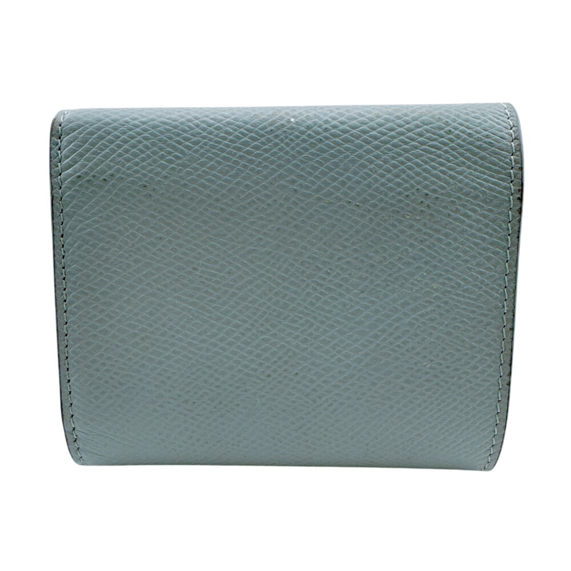 Celine Blue Light Blue Leather Wallet (Tri-Fold) (Pre-Owned)