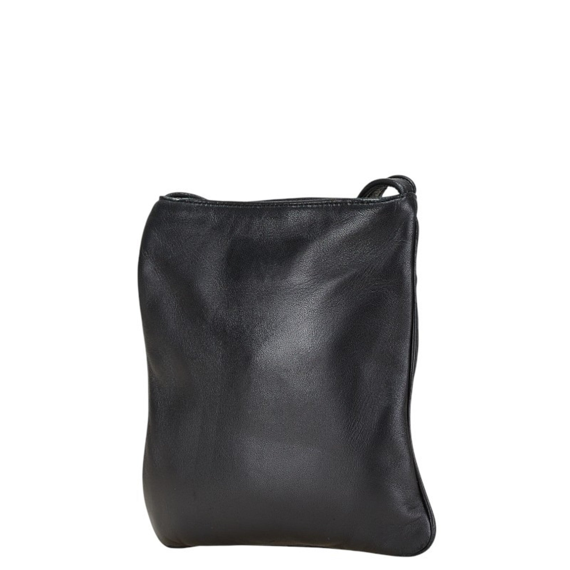 Loewe Black Leather Pochette Shoulder Bag (Pre-Owned)