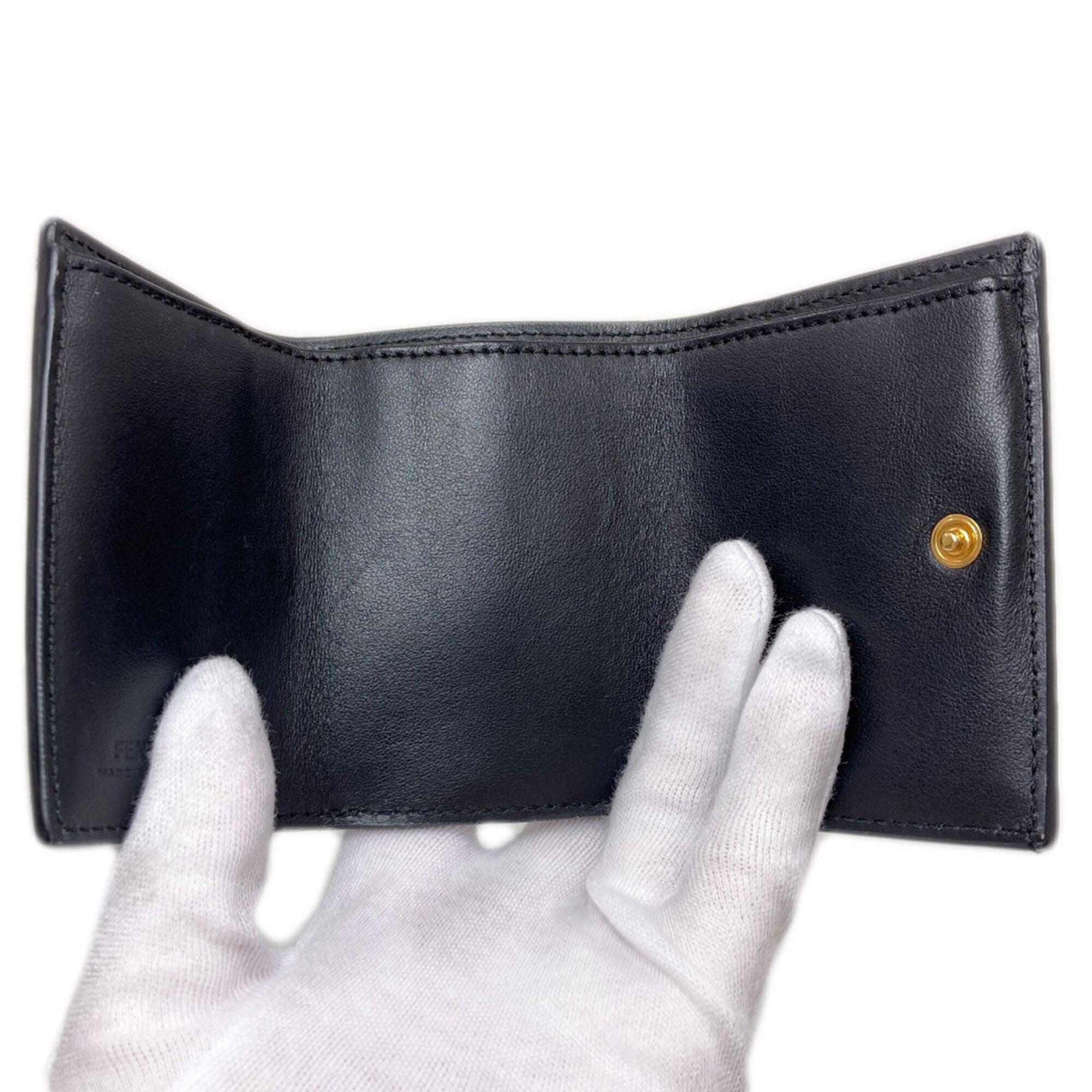 Fendi Black Leather Wallet (Bi-Fold) (Pre-Owned)