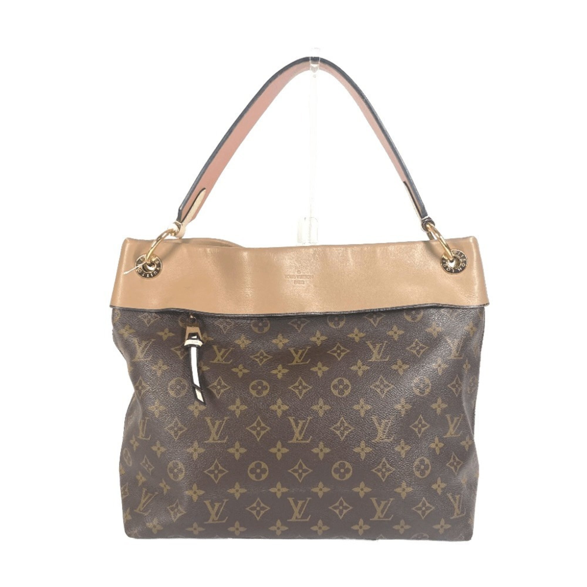 Louis Vuitton Beige Brown Monogram Monogram Shoulder Bag Tote Bag (Pre-Owned)