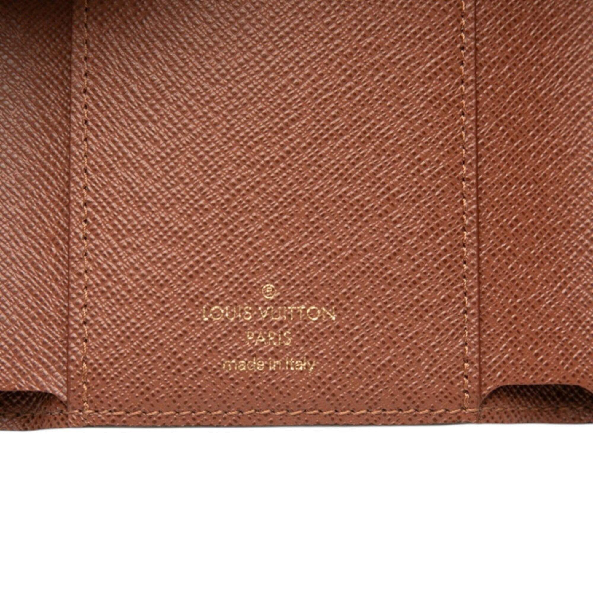 Louis Vuitton Brown Pvc Leather Wallet (Tri-Fold) (Pre-Owned)