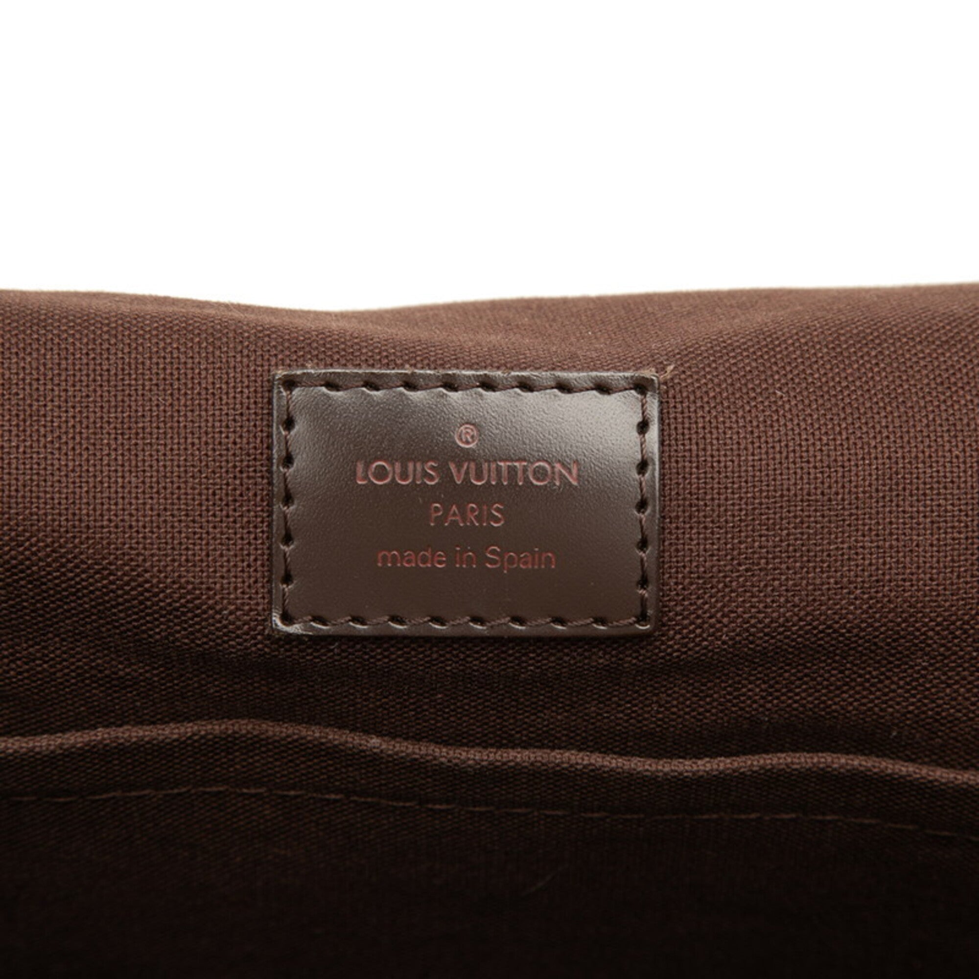 Louis Vuitton Damier Brown Ebene Pvc Leather Messenger Bag Shoulder Bag (Pre-Owned)