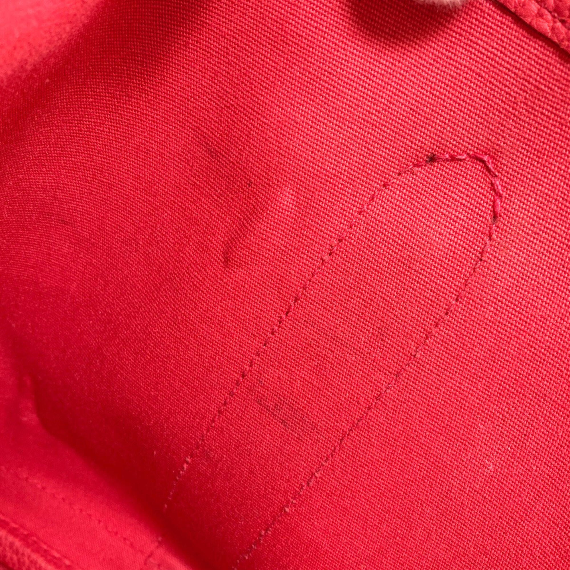 Hermes Pink Toile Officier Handbag (Pre-Owned)