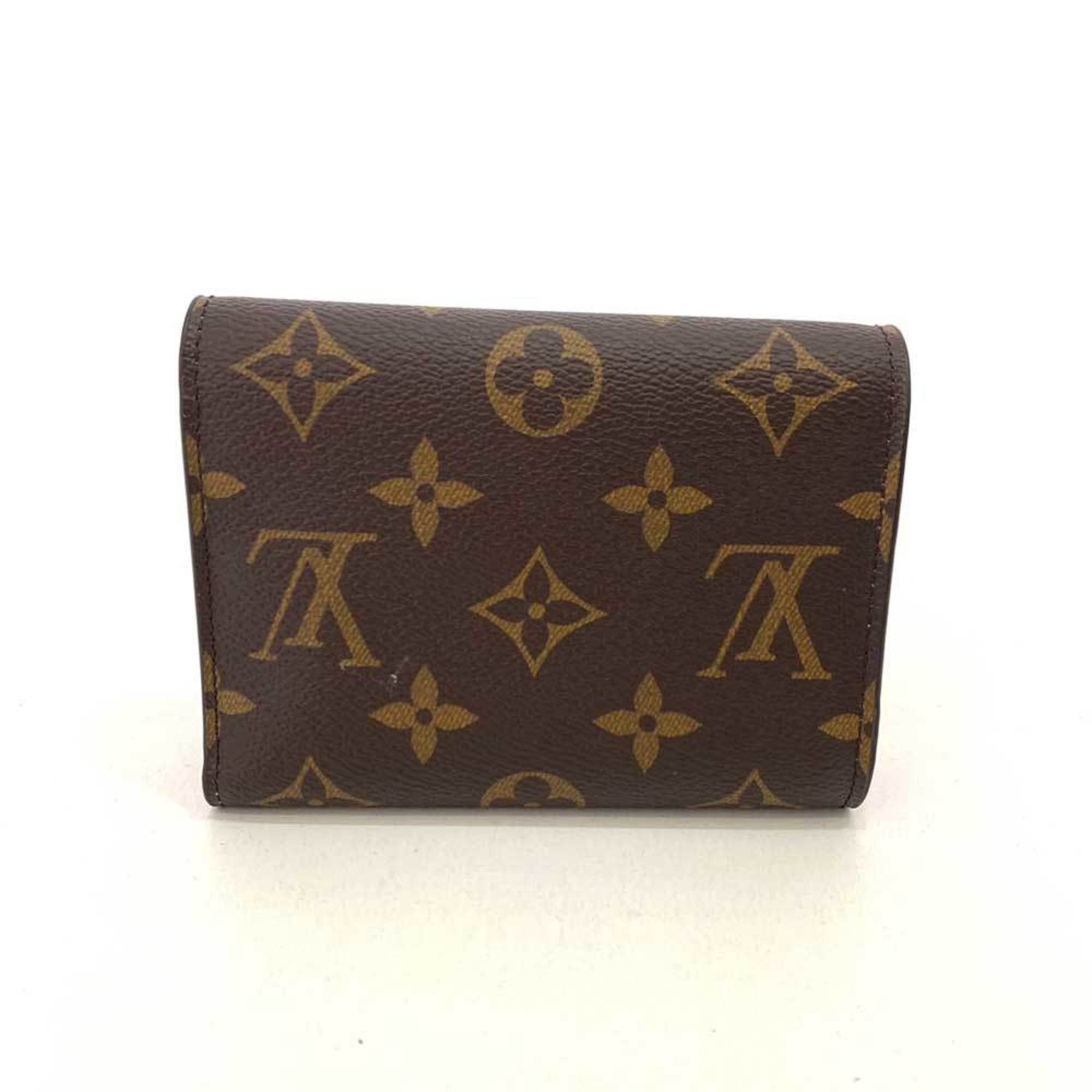 Louis Vuitton Monogram Brown Rose Ballerine Monogram Wallet (Tri-Fold) (Pre-Owned)