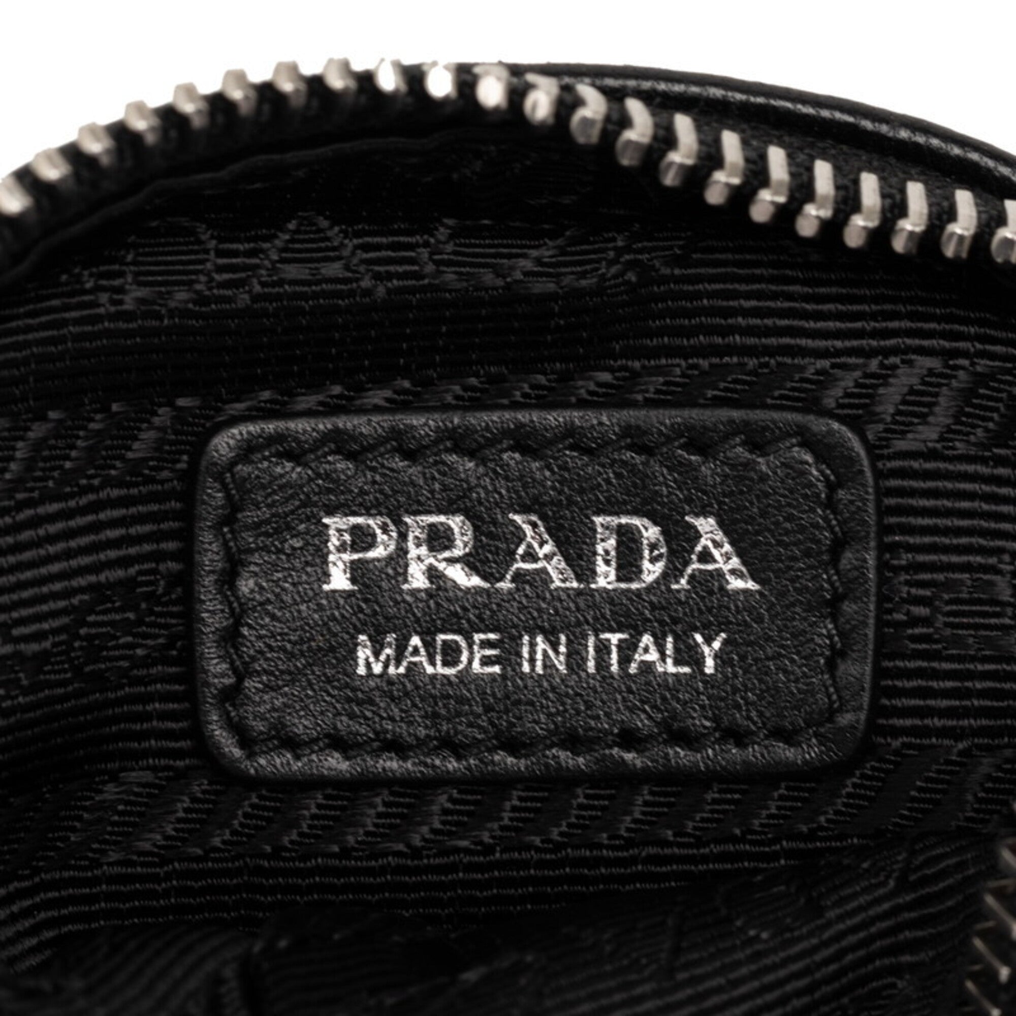 Prada Black Leather Handbag Pouch (Pre-Owned)