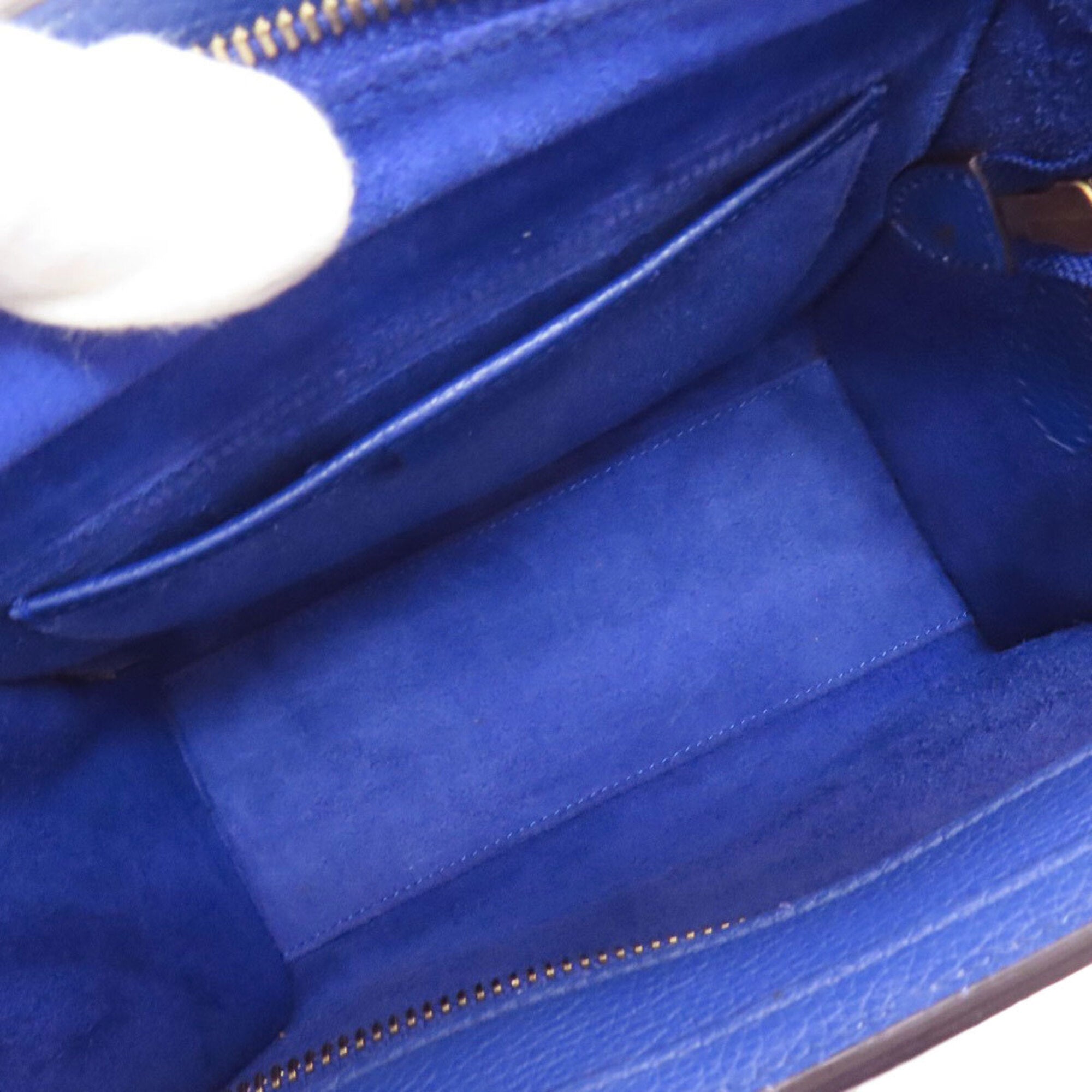 Celine Luggage Blue Leather Handbag (Pre-Owned)