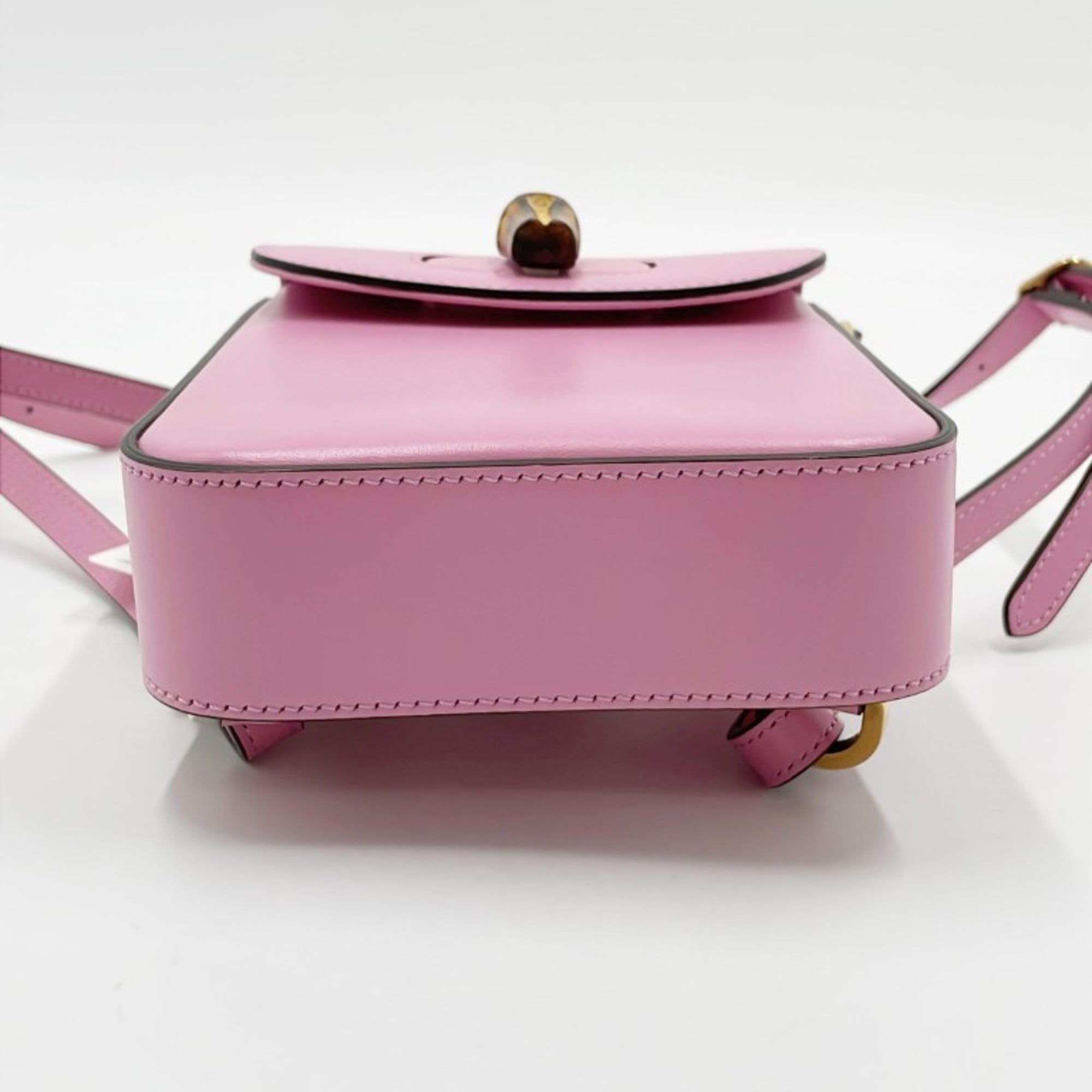 Gucci Pink Leather Handbag Shoulder Bag Tote Bag (Pre-Owned)