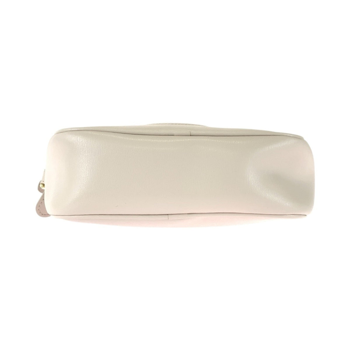 Salvatore Ferragamo Beige Pink Beige Leather Pochette Shoulder Bag (Pre-Owned)