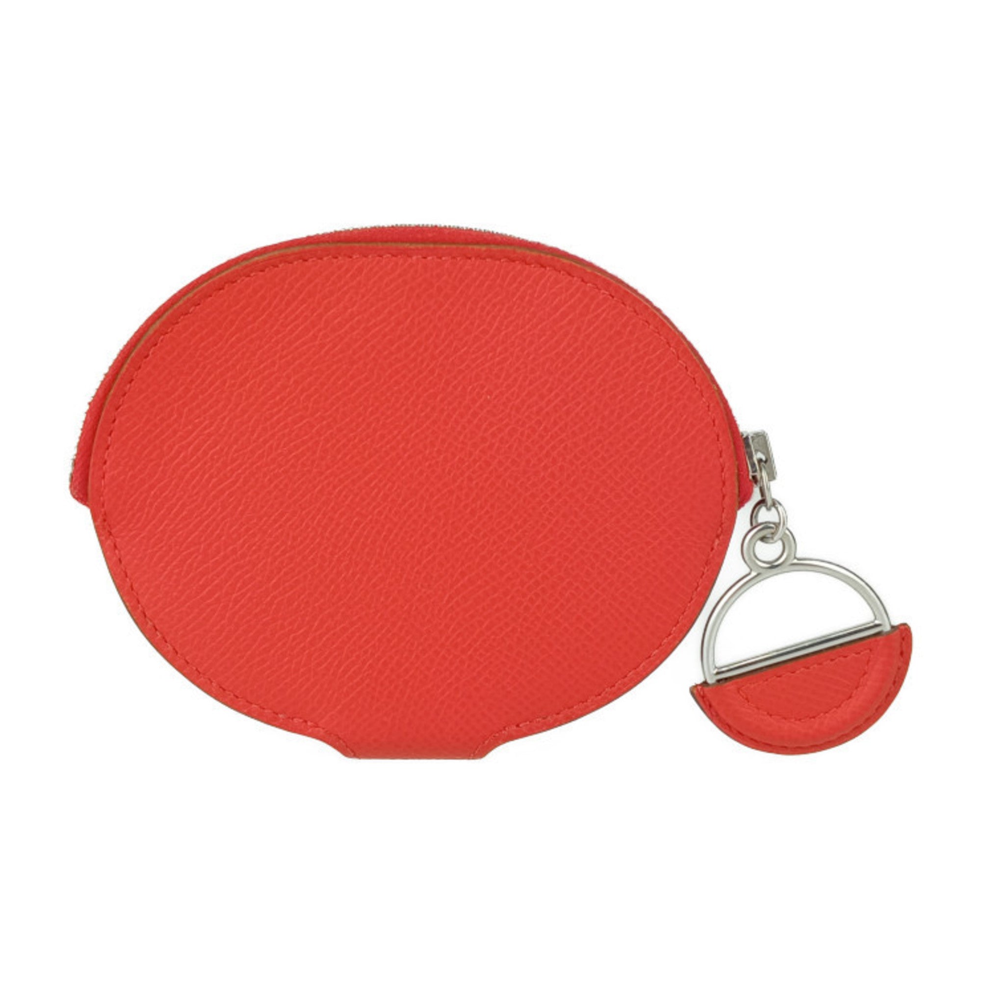 Hermes Multi-Color Red Color Epsom Leather Coin Purse/Coin Case (Pre-Owned)