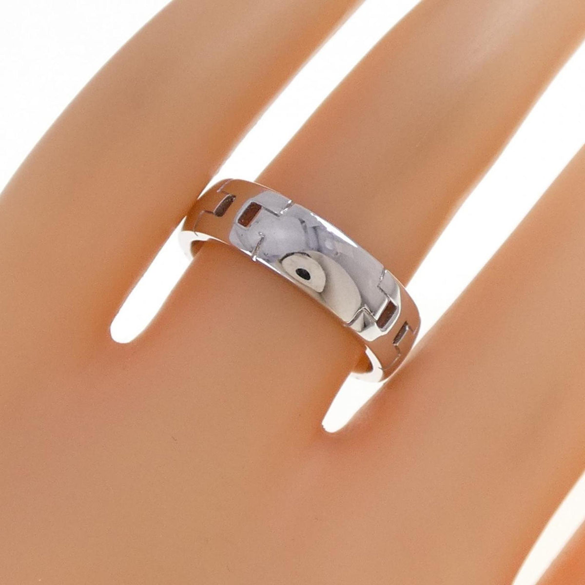 Hermes White Gold (18K) Band Ring (Pre-Owned)