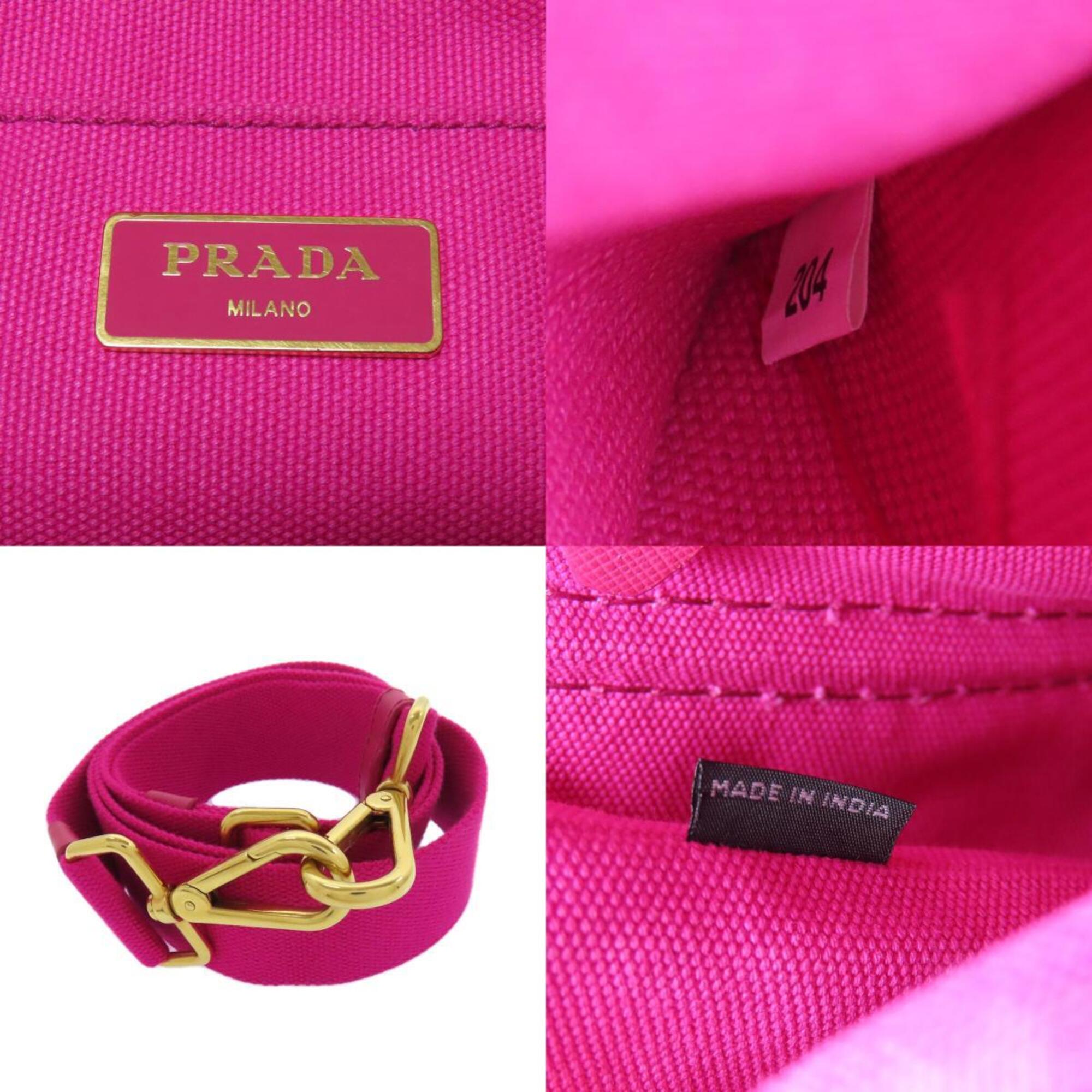 Prada Pink Canapa Handbag (Pre-Owned)