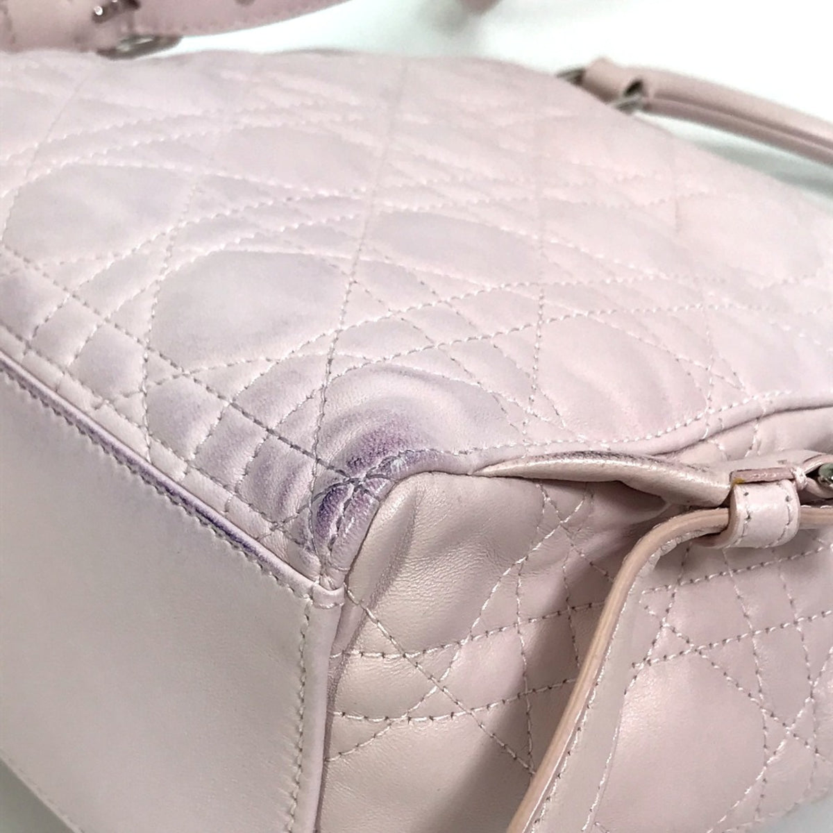 Christian Dior Pink Leather Backpack (Pre-Owned)