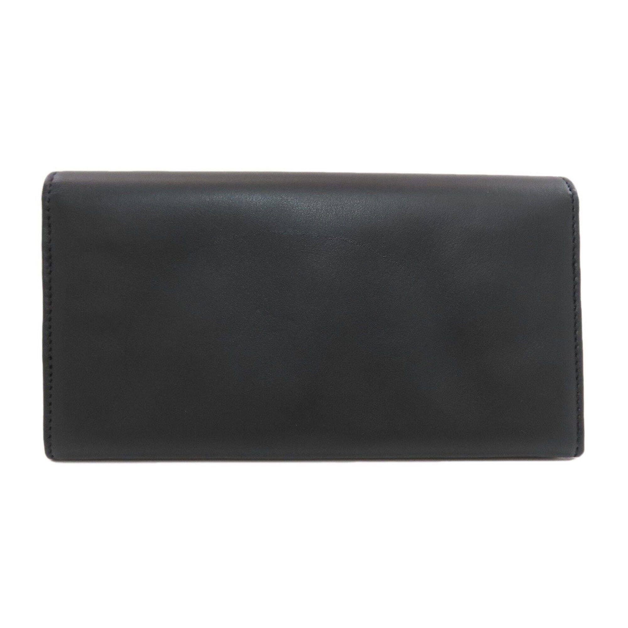 Bvlgari Bvlgari Bvlgari Black Leather Long Wallet (Bi-Fold) (Pre-Owned)