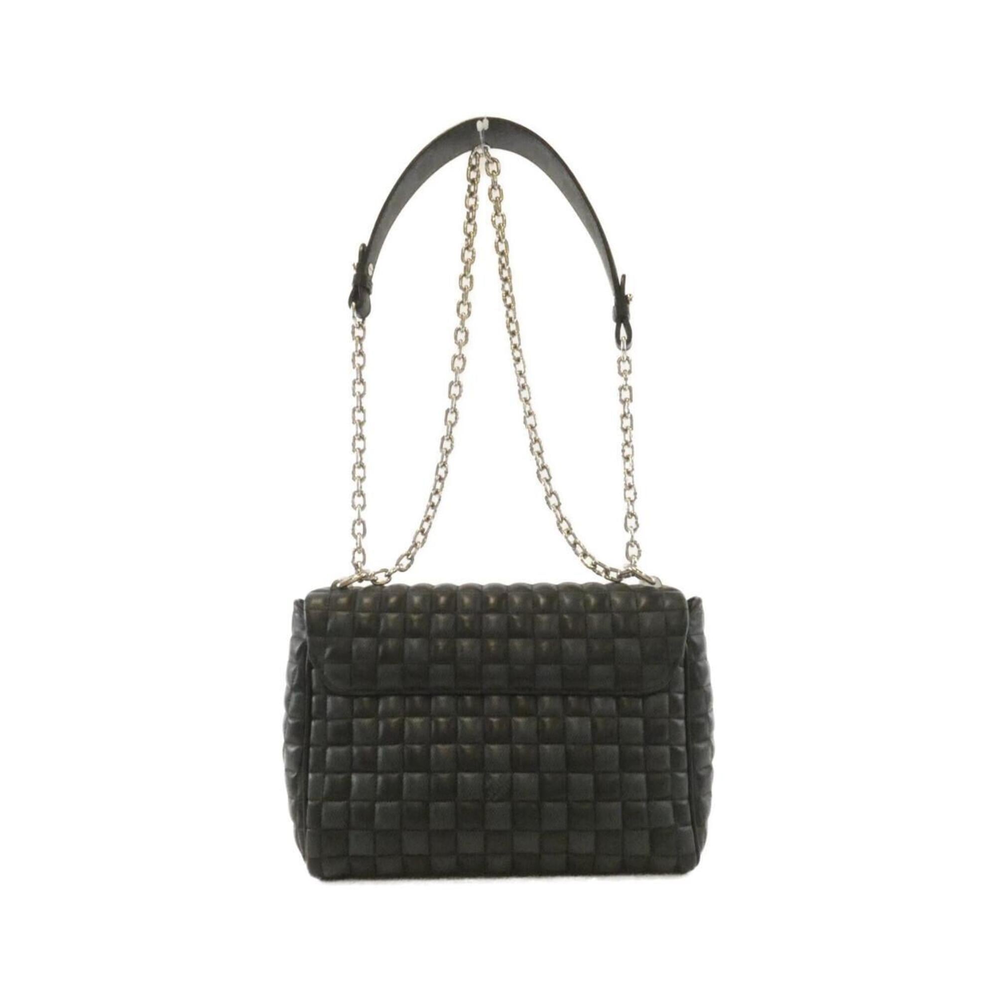Louis Vuitton Black Damier Cobalt Leather Shoulder Bag (Pre-Owned)