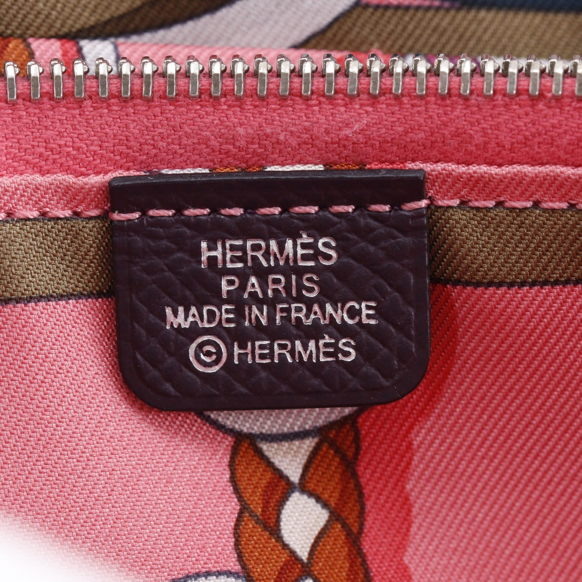 Hermes Purple Epsom Leather Coin Purse/Coin Case (Pre-Owned)