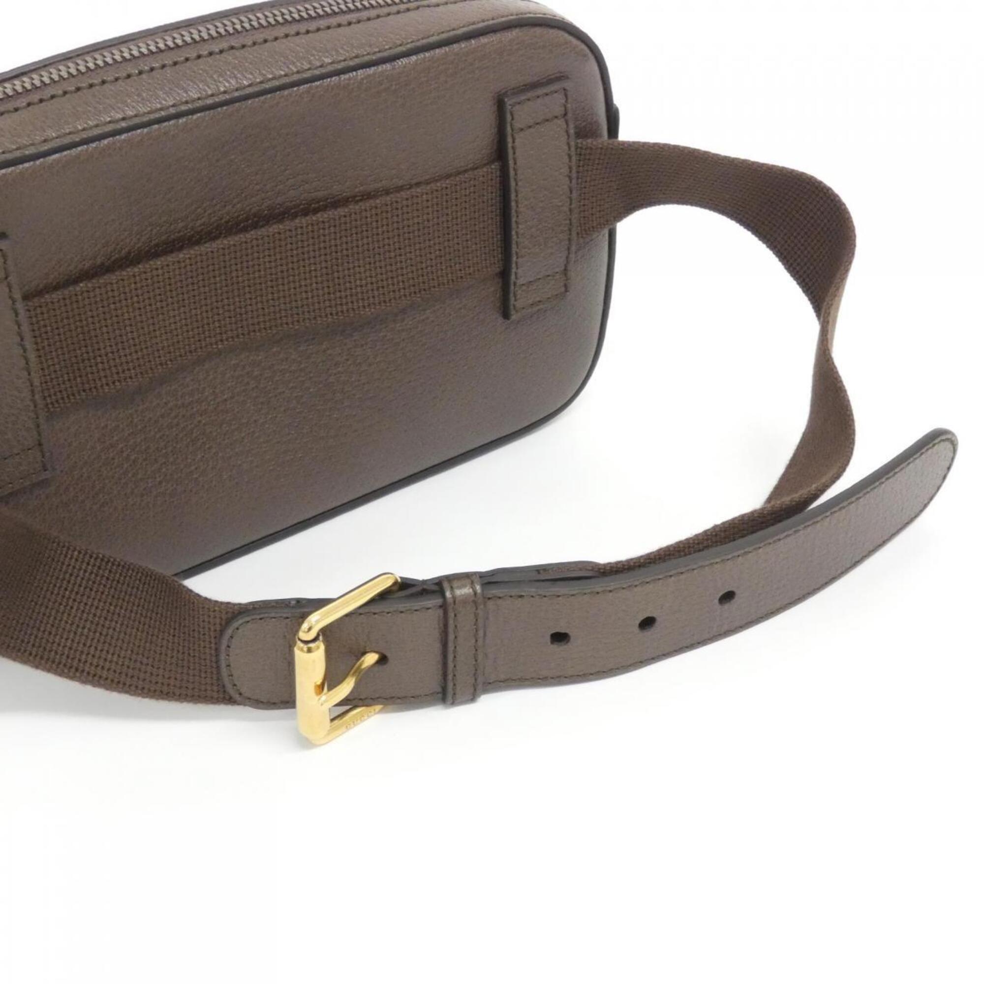 Gucci Brown Leather Fanny Pack (Pre-Owned)