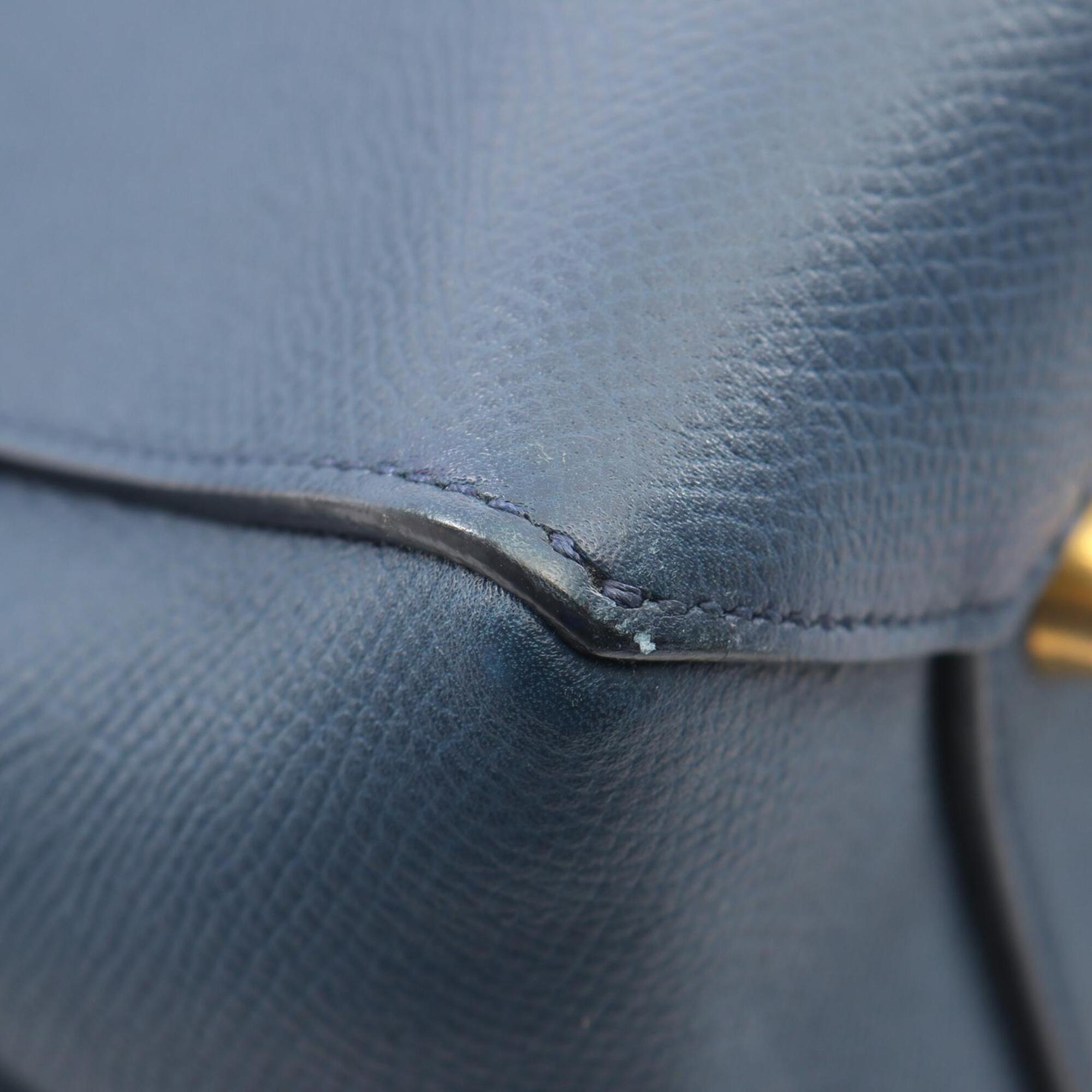 Celine Navy Leather Handbag (Pre-Owned)