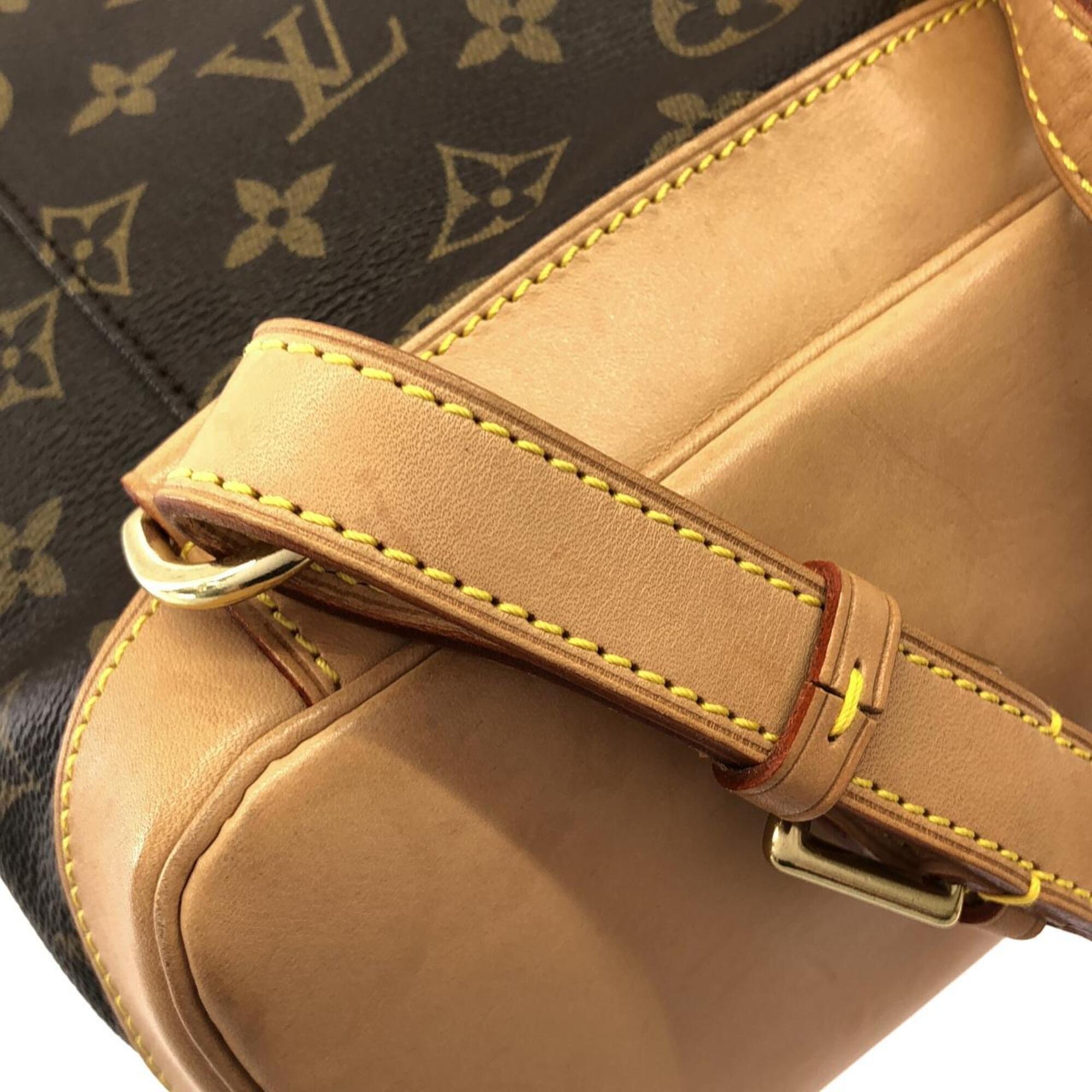Louis Vuitton Marron Monogram Coated Canvas Backpack (Pre-Owned)