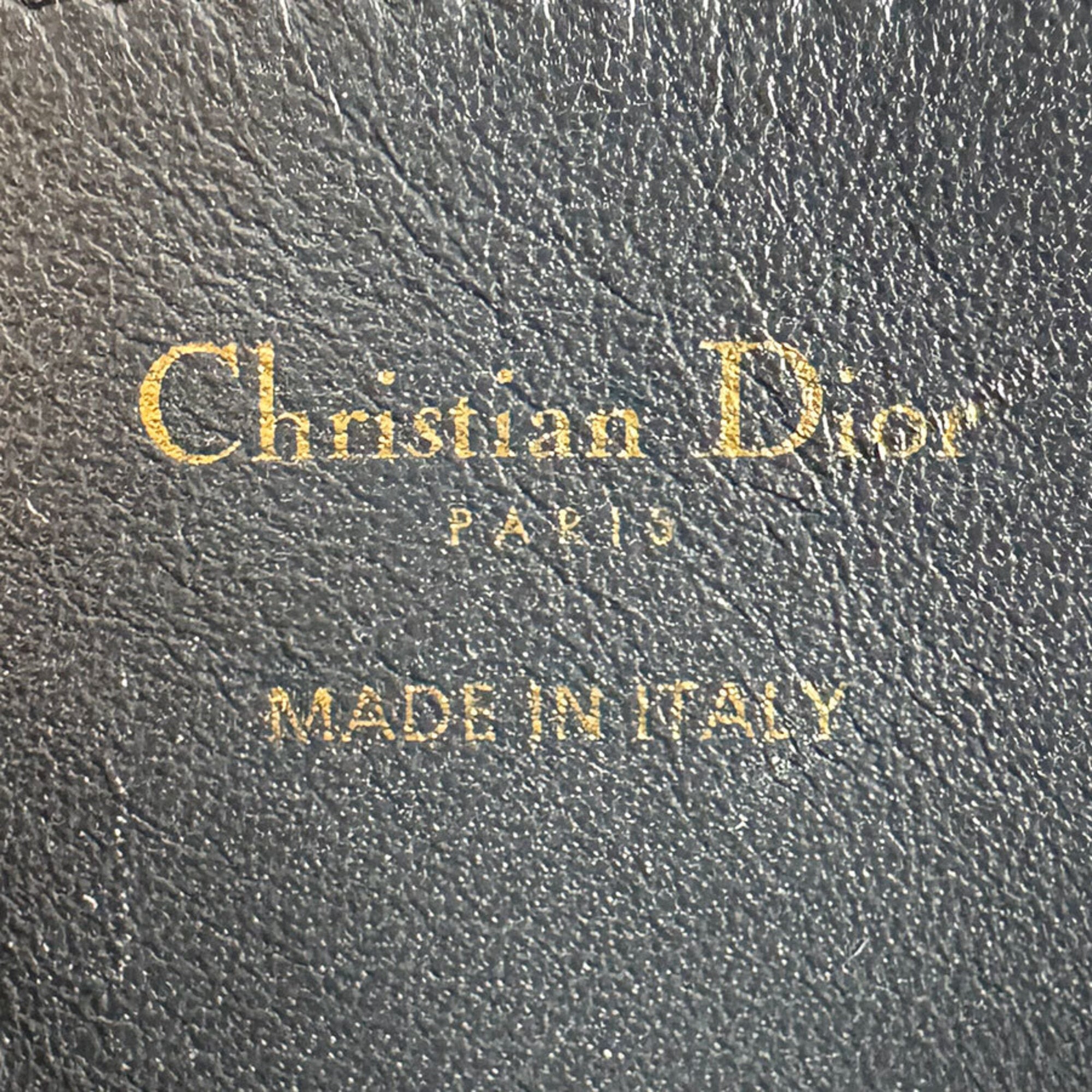 Christian Dior Silver Leather Shoulder Bag (Pre-Owned)